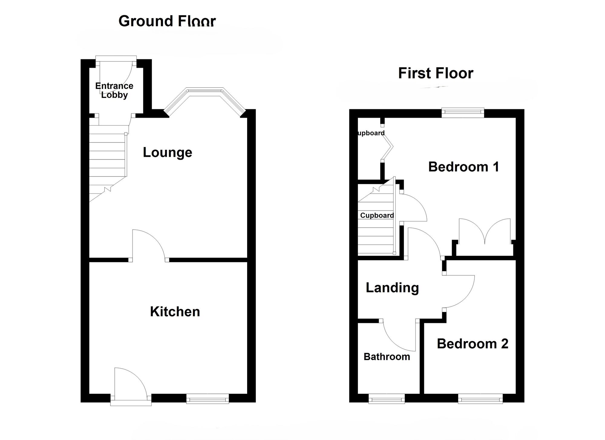 Floorplan of 2 bedroom Semi Detached House for sale, Linden Road, Seaton Delaval, Northumberland, NE25