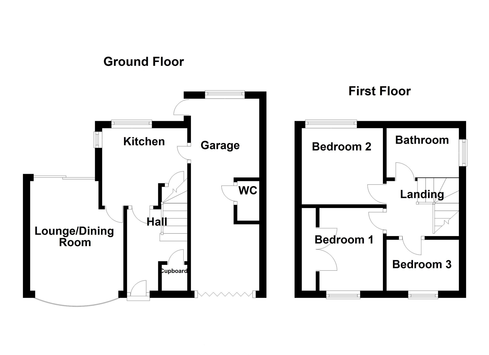 Floorplan of 3 bedroom Semi Detached House for sale, Hampton Road, North Shields, Tyne and Wear, NE30