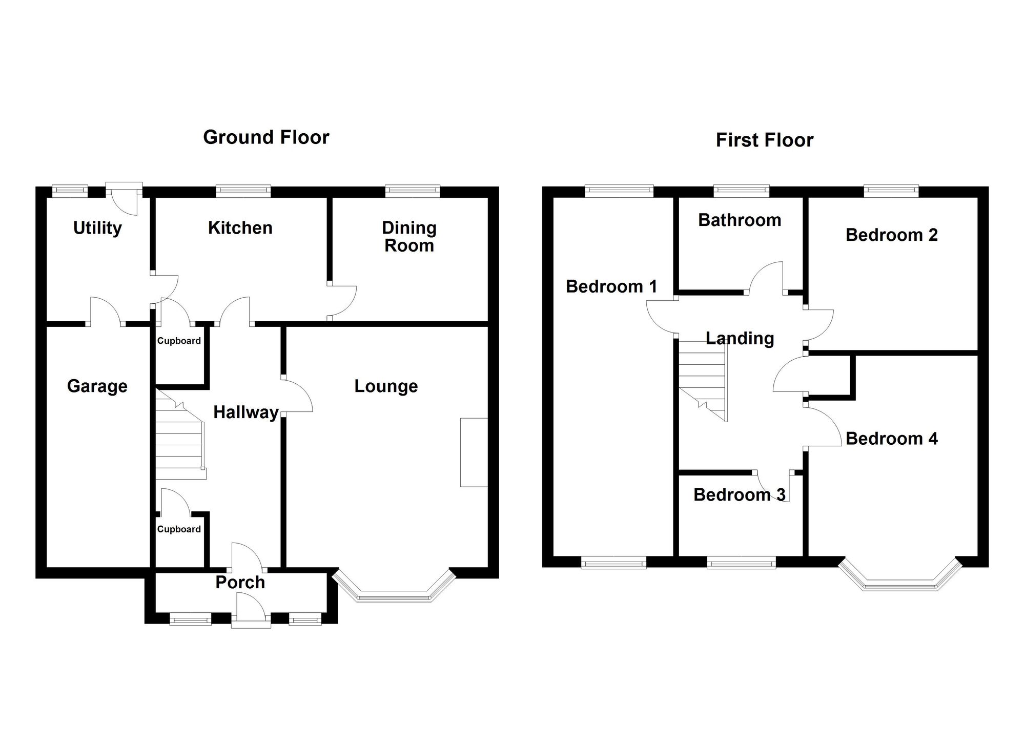 Floorplan of 4 bedroom Semi Detached House for sale, Granville Avenue, Seaton Sluice, Northumberland, NE26