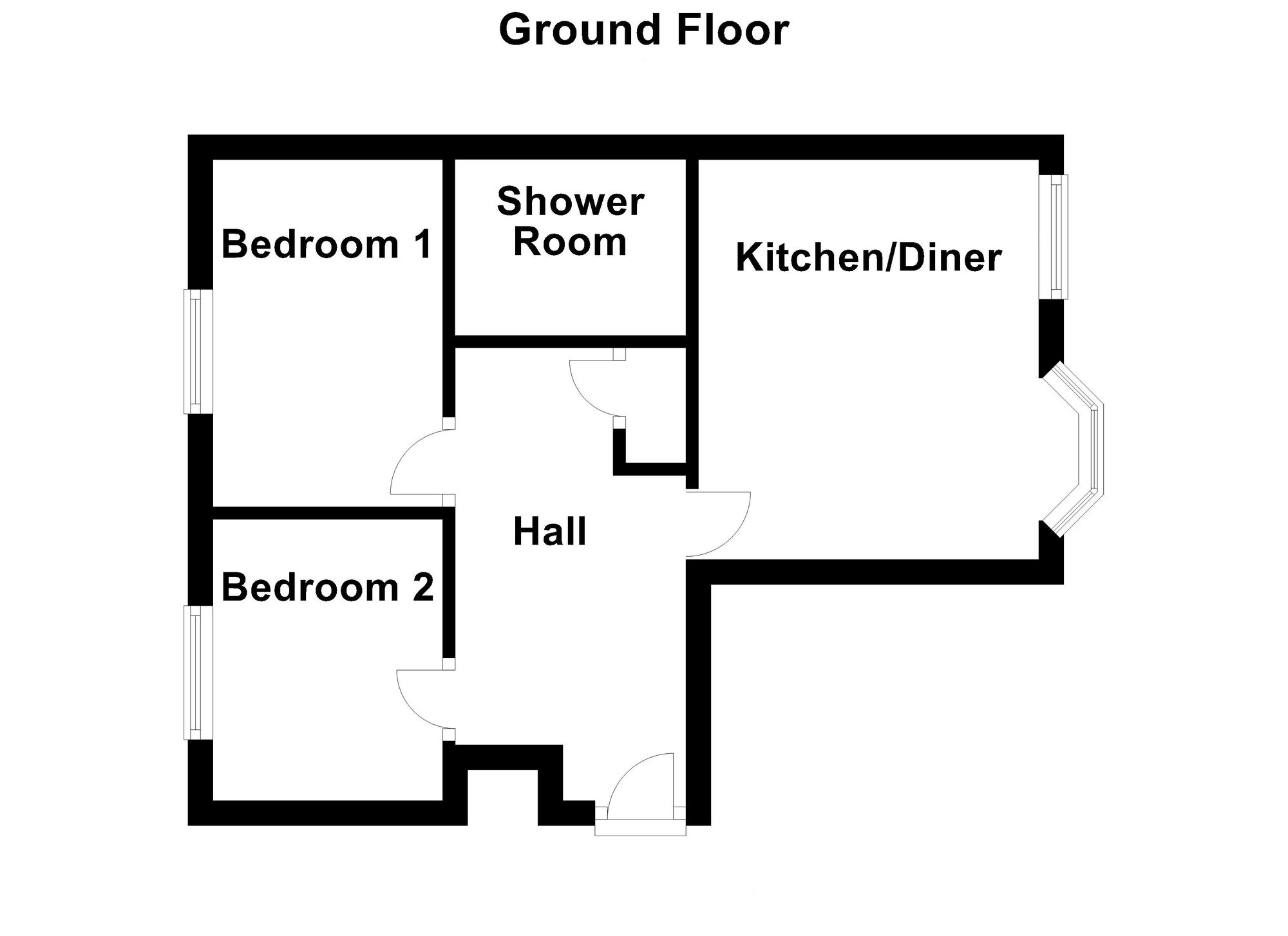 Floorplan of 2 bedroom  Flat for sale, John Street, Cullercoats, Tyne and Wear, NE30