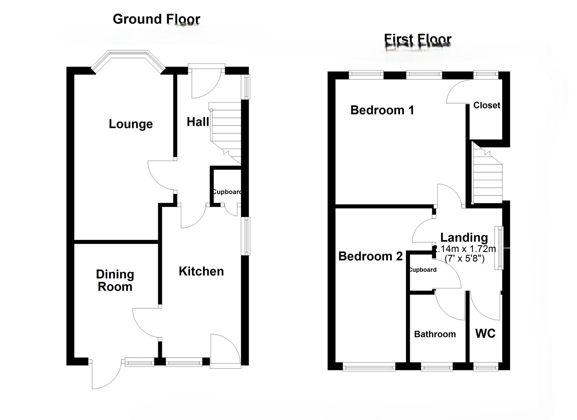 Floorplan of 2 bedroom Semi Detached House for sale, Zetland Drive, Whitley Bay, Tyne and Wear, NE25
