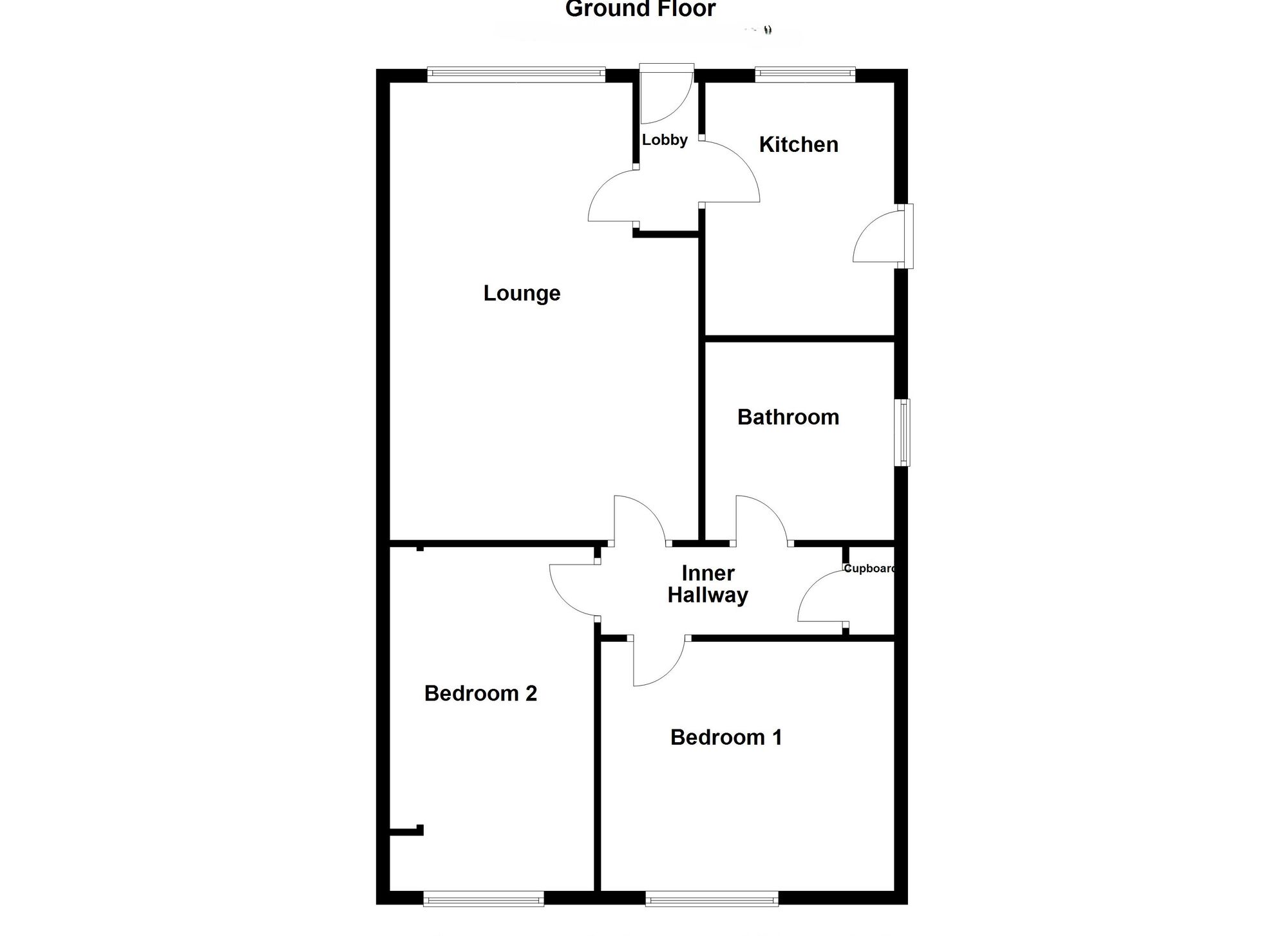Floorplan of 2 bedroom Semi Detached House for sale, Langdale, Whitley Bay, Tyne and Wear, NE25