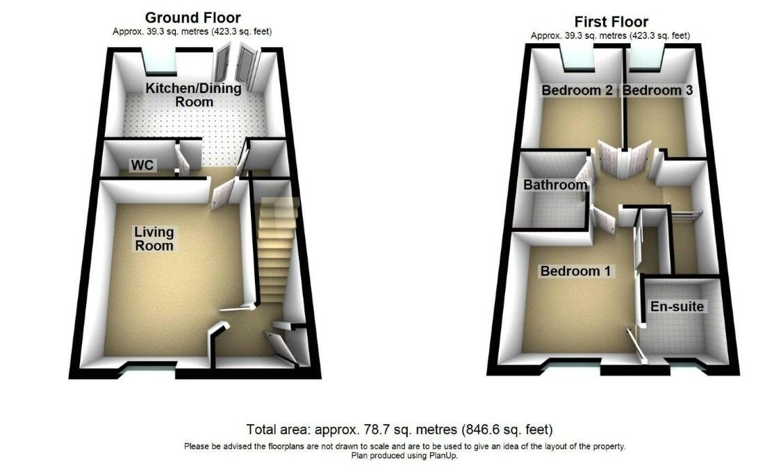Floorplan of 3 bedroom Semi Detached House for sale, Alston Close, Long Grange, Northumberland, NE24