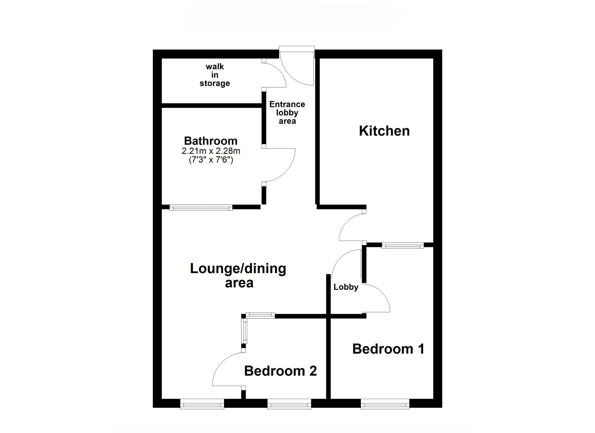 Floorplan of 2 bedroom  Flat for sale, Duke Street, North Shields, Tyne and Wear, NE29