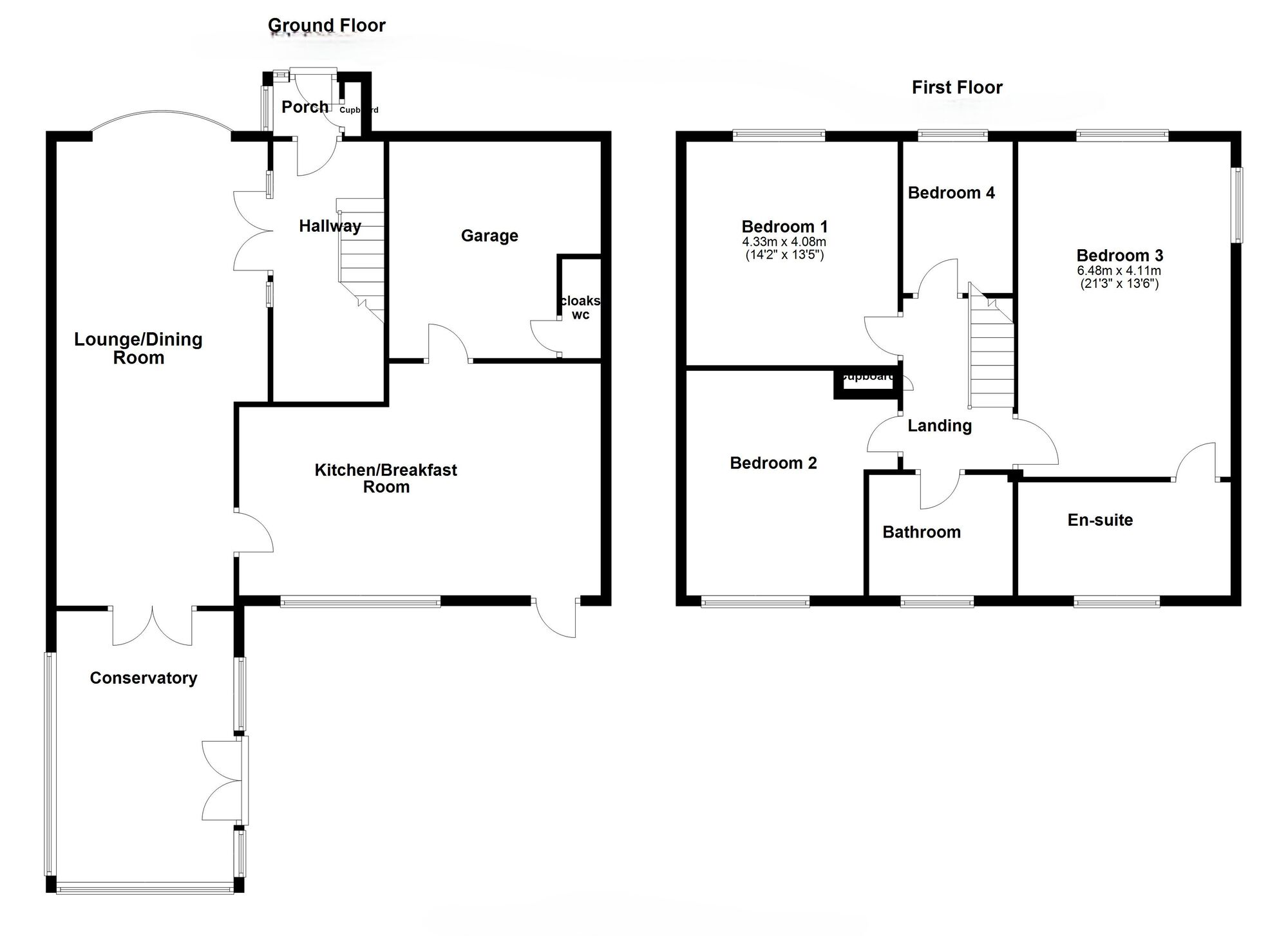 Floorplan of 4 bedroom Detached House for sale, Heybrook Avenue, North Shields, Tyne and Wear, NE29