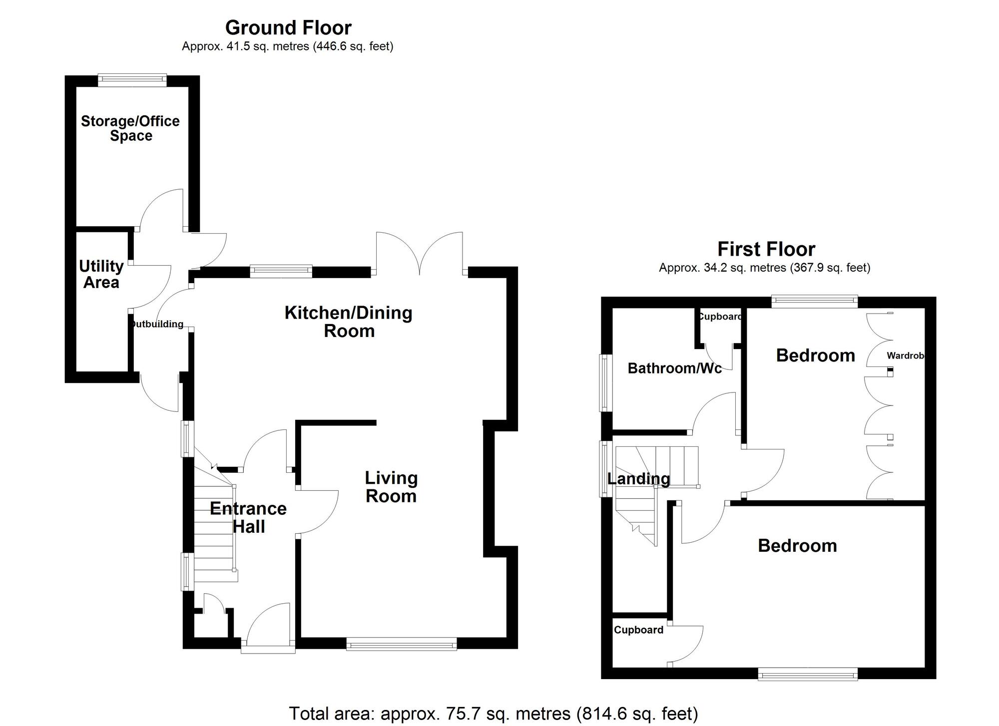 Floorplan of 2 bedroom Semi Detached House for sale, Ennerdale Road, North Shields, Tyne and Wear, NE30