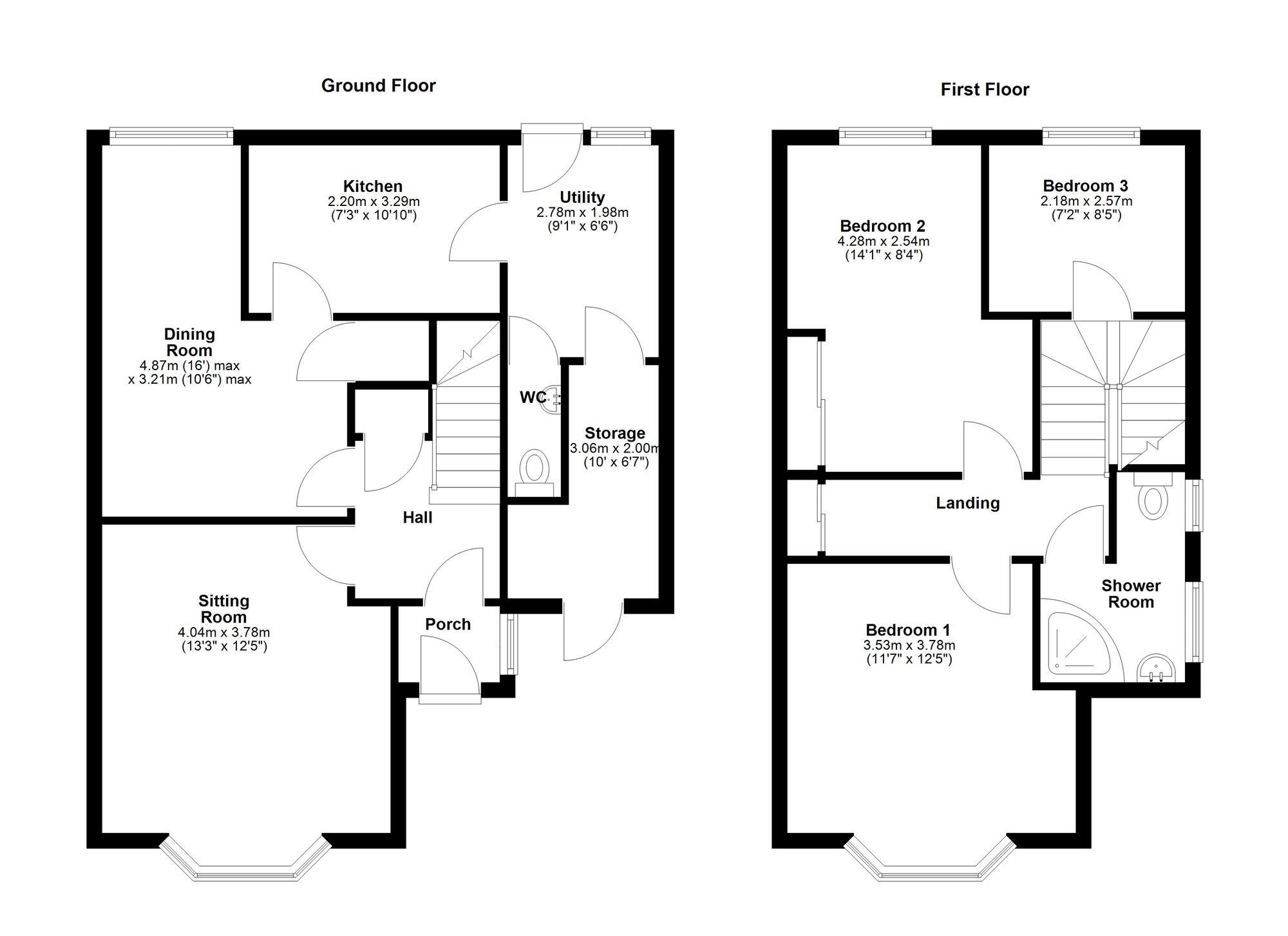 Floorplan of 3 bedroom Semi Detached House for sale, Robsheugh Place, Newcastle upon Tyne, Tyne and Wear, NE5