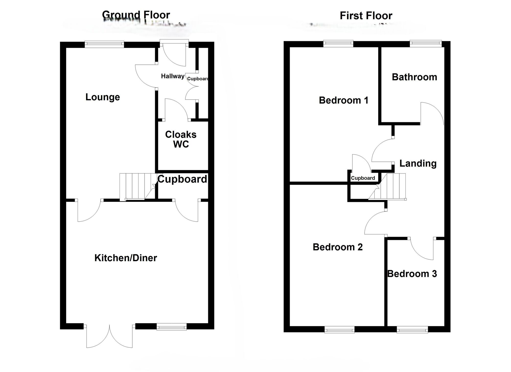 Floorplan of 3 bedroom Semi Detached House for sale, Windmill Avenue, North Shields, Tyne and Wear, NE29