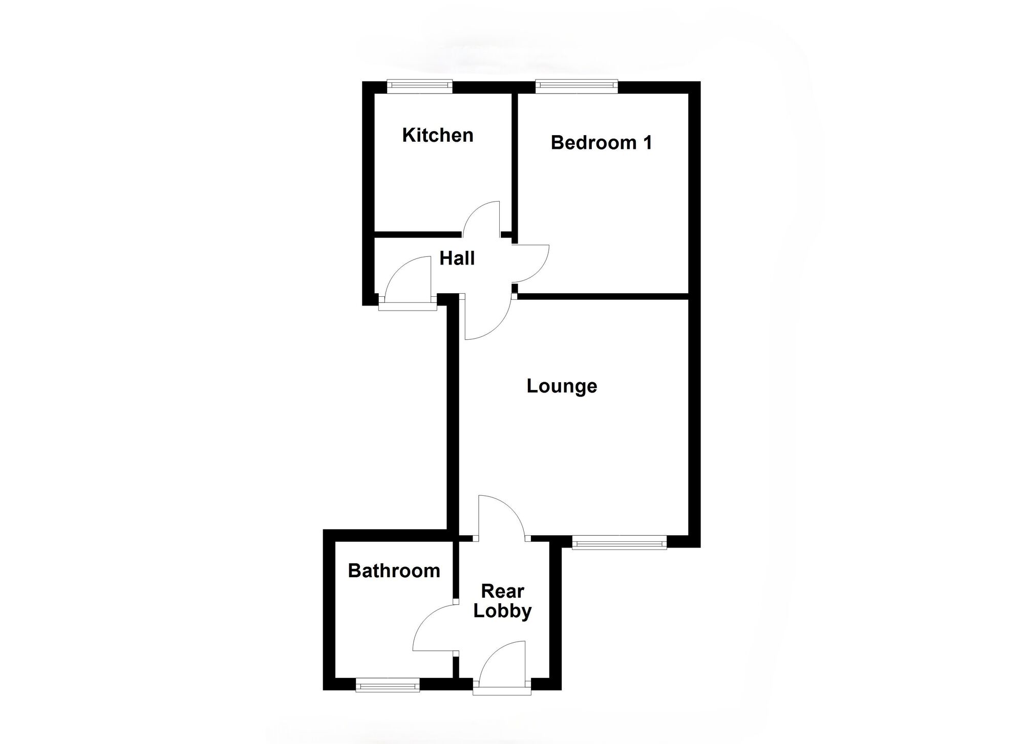 Floorplan of 1 bedroom Flat for sale, Percy Road, Whitley Bay, Tyne and Wear, NE26