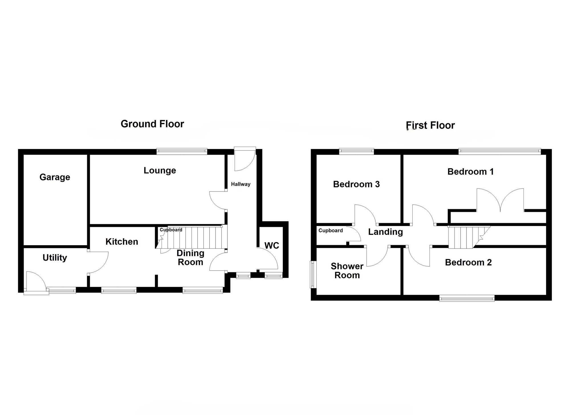 Floorplan of 3 bedroom Link Detached House for sale, Stirling Drive, North Shields, Tyne and Wear, NE29