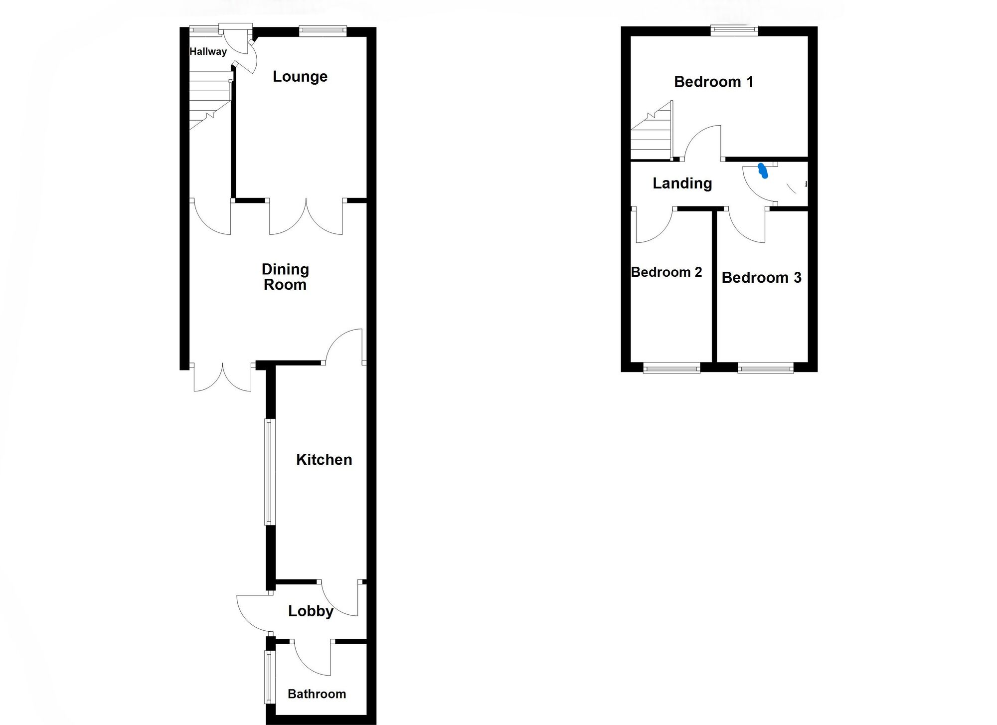 Floorplan of 3 bedroom Mid Terrace House for sale, Garden Terrace, Earsdon, Tyne and Wear, NE25