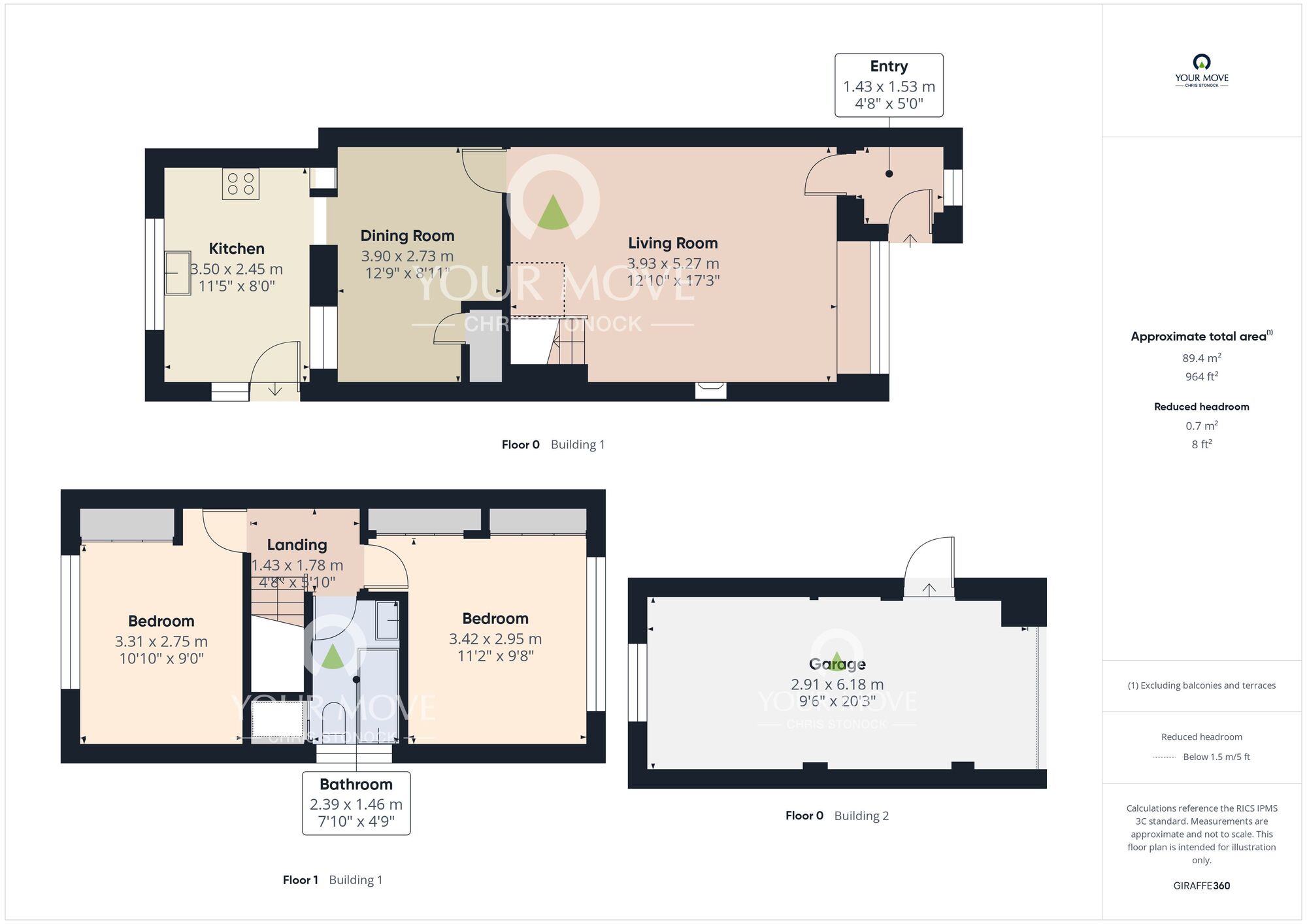 Floorplan of 2 bedroom Semi Detached House for sale, Burnside, Ashington, Northumberland, NE63