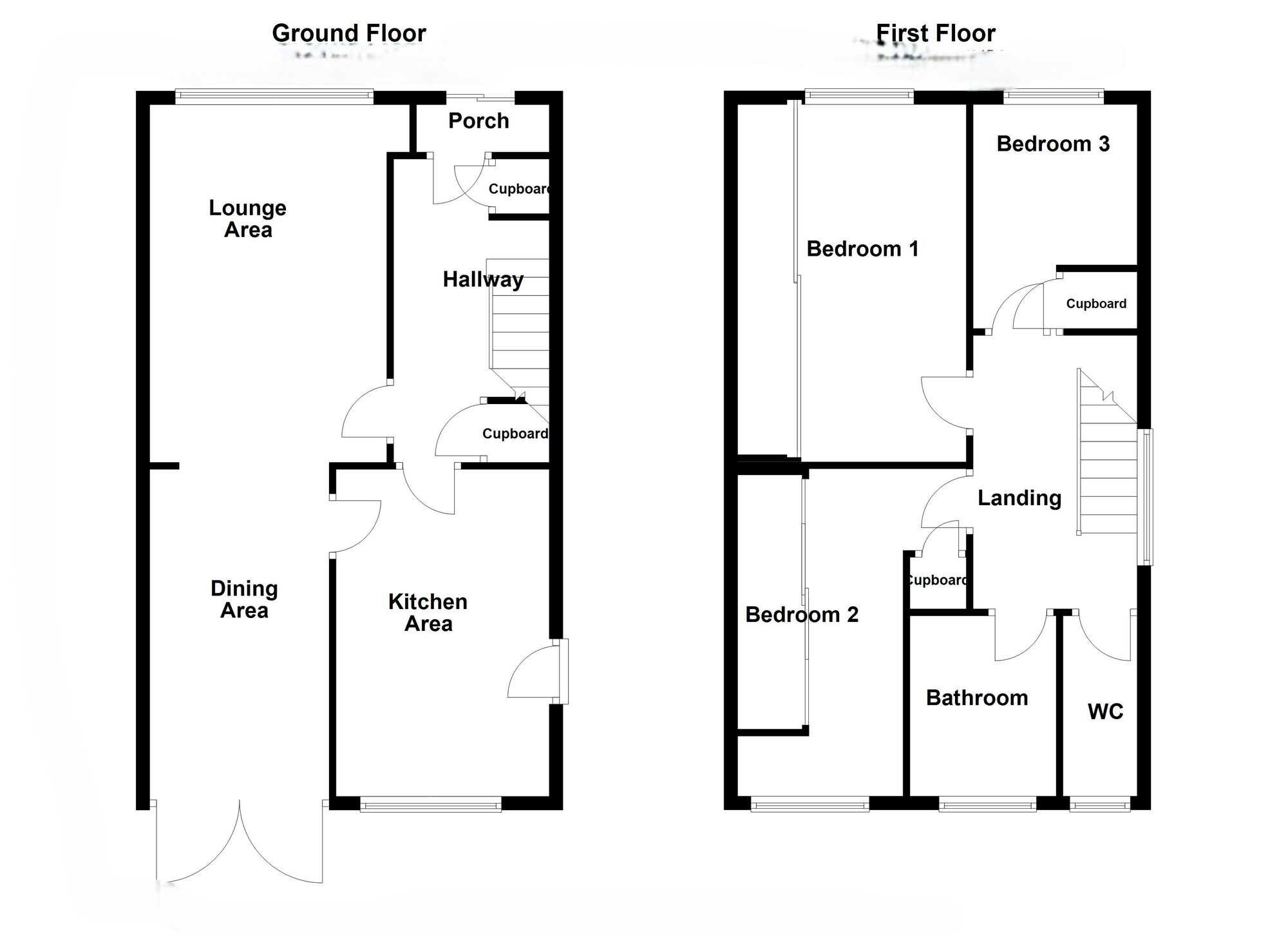Floorplan of 3 bedroom Semi Detached House for sale, Staward Avenue, Seaton Delaval, Northumberland, NE25