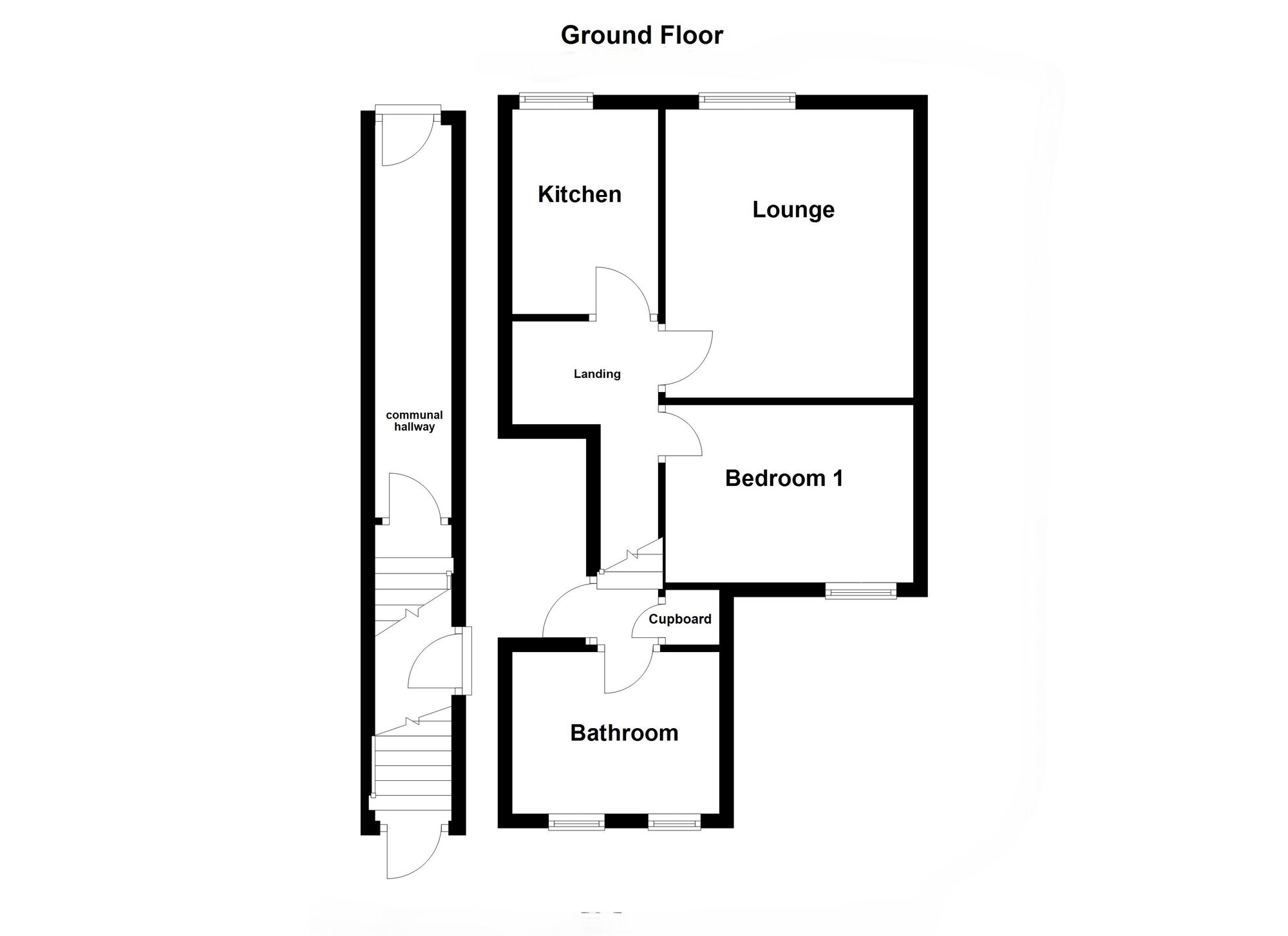 Floorplan of 1 bedroom Flat for sale, Brook Street, Whitley Bay, Tyne and Wear, NE26