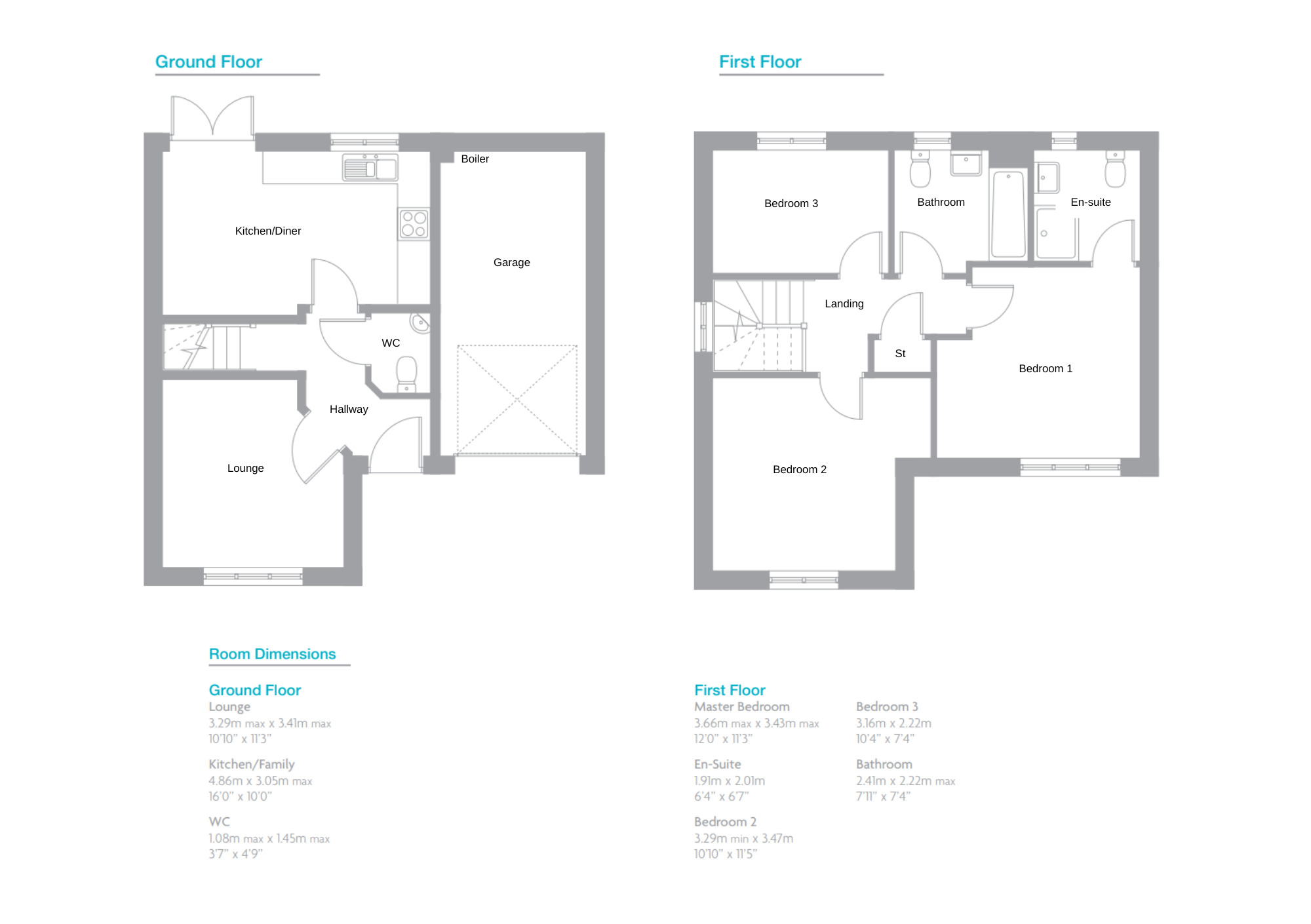 Floorplan of 3 bedroom Detached House for sale, Ambridge Way, Seaton Delaval, Northumberland, NE25