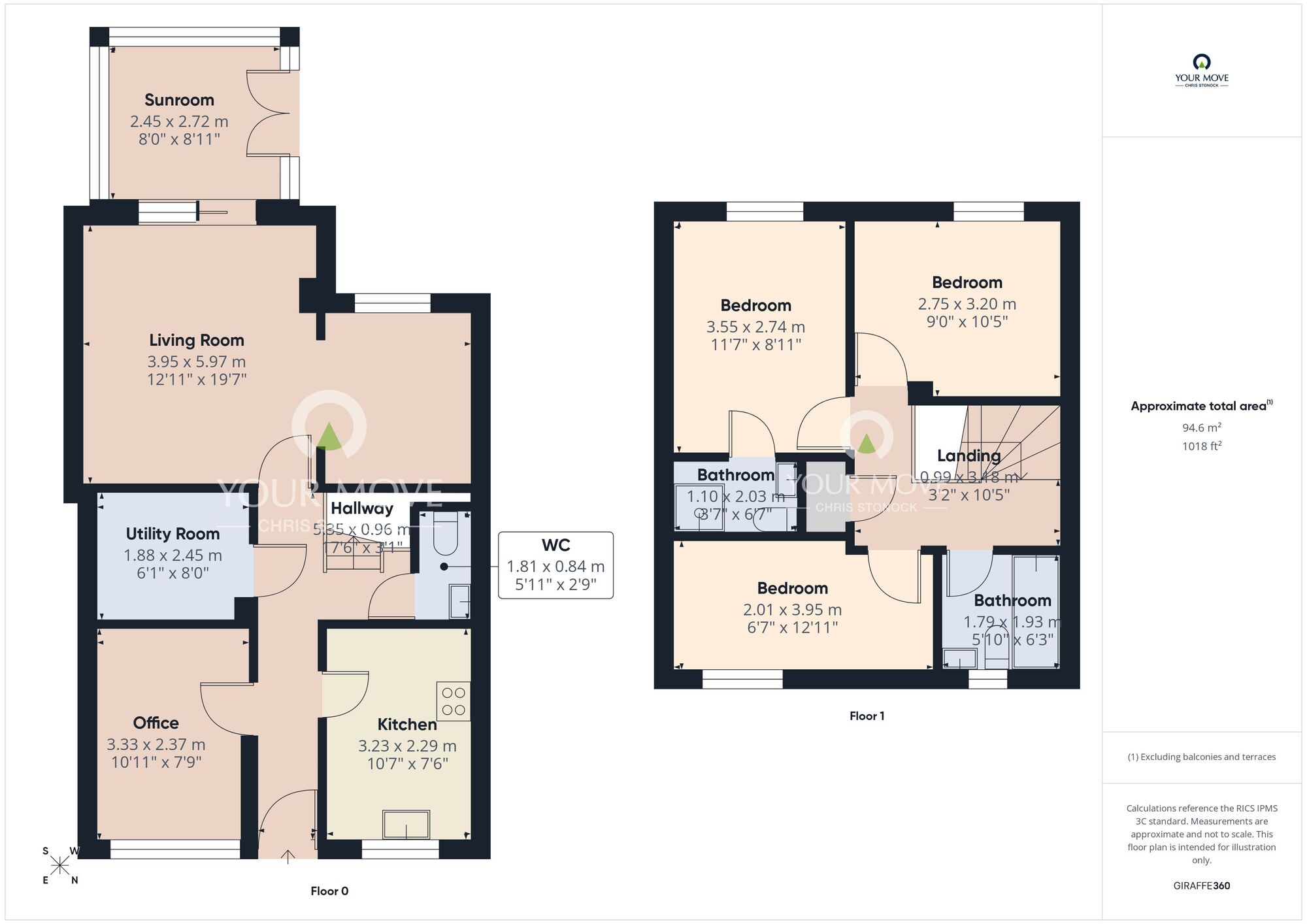 Floorplan of 3 bedroom Semi Detached House for sale, Silverdale Road, Cramlington, Northumberland, NE23