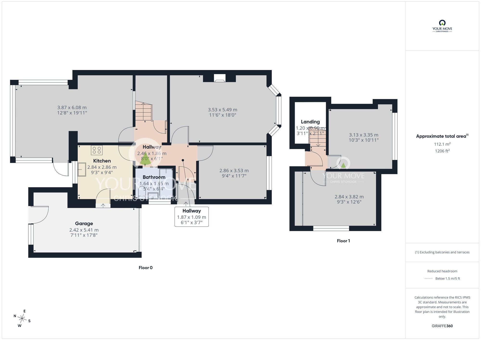 Floorplan of 3 bedroom Semi Detached House to rent, Denway Grove, Seaton Sluice, Northumberland, NE26