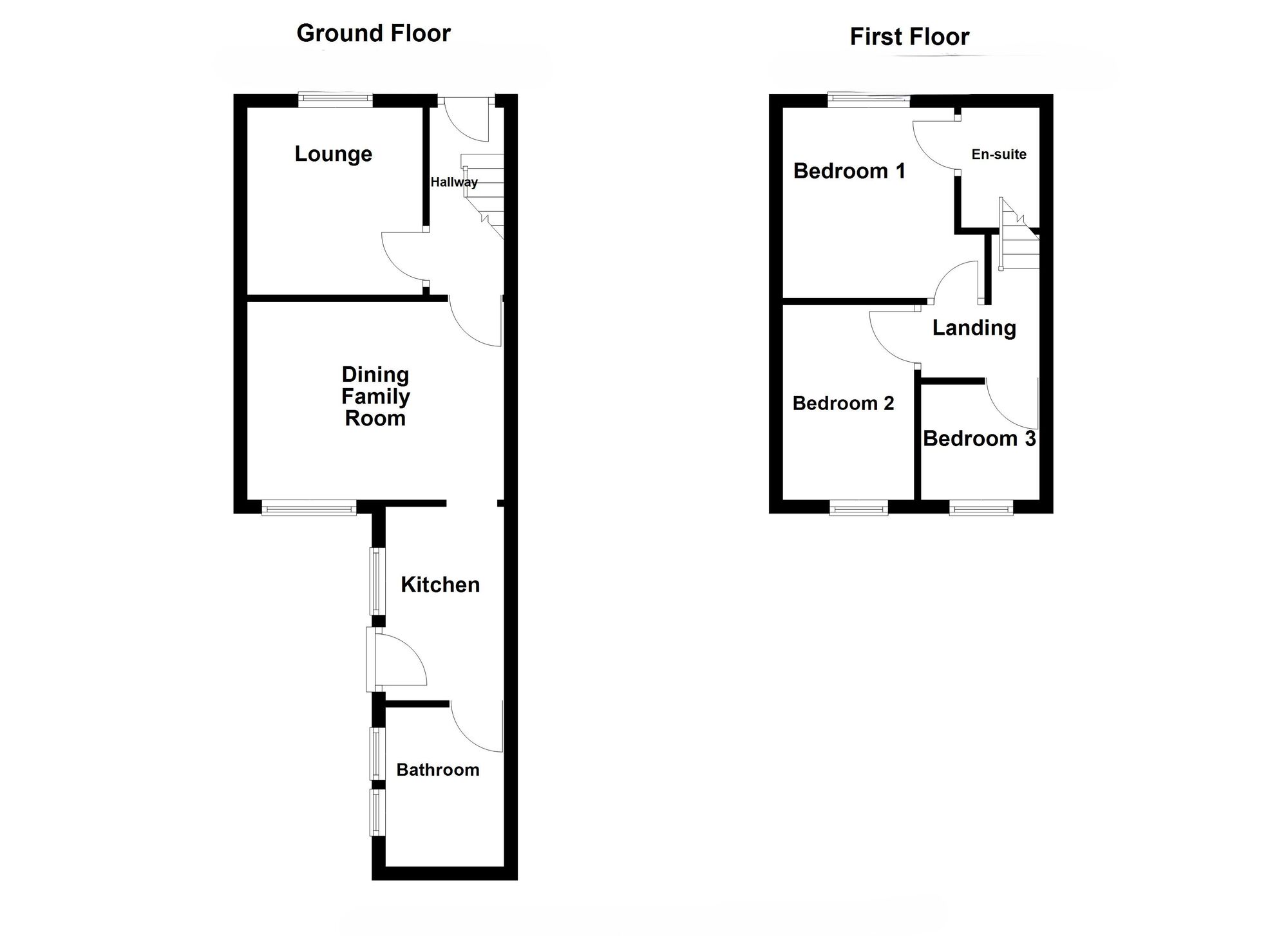 Floorplan of 3 bedroom Mid Terrace House to rent, John Street, Earsdon, Tyne and Wear, NE25