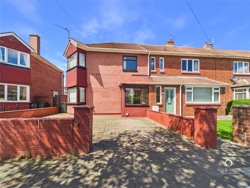 Main image of 3 bedroom End Terrace House for sale, Cauldwell Avenue, Whitley Bay, Tyne and Wear, NE25
