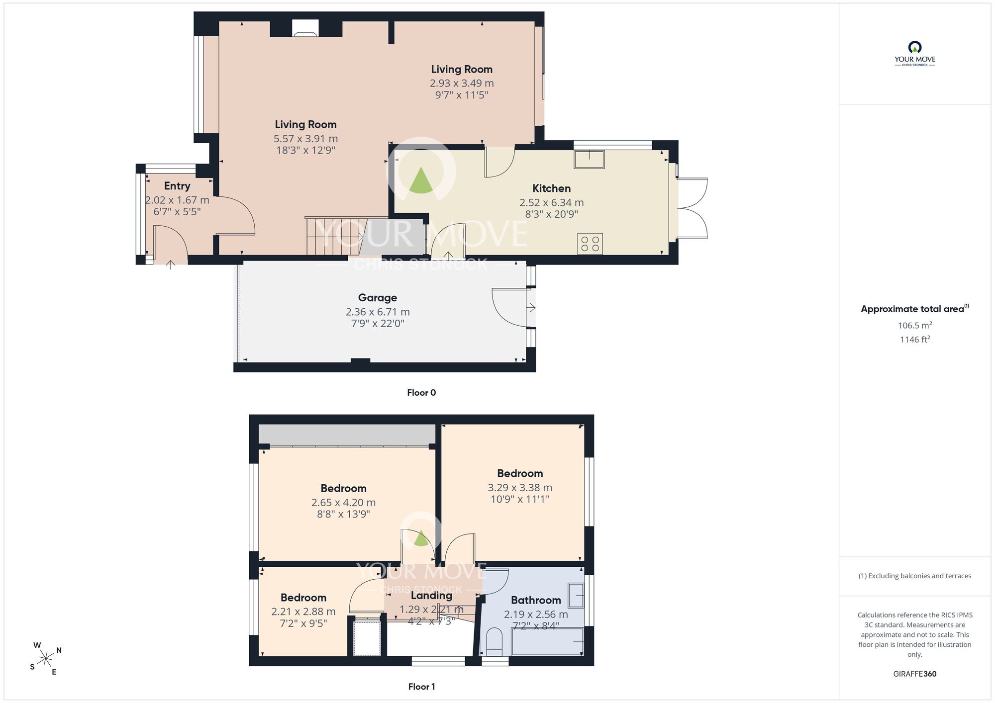 Floorplan of 3 bedroom Semi Detached House for sale, Otterburn Avenue, Whitley Bay, Tyne and Wear, NE25