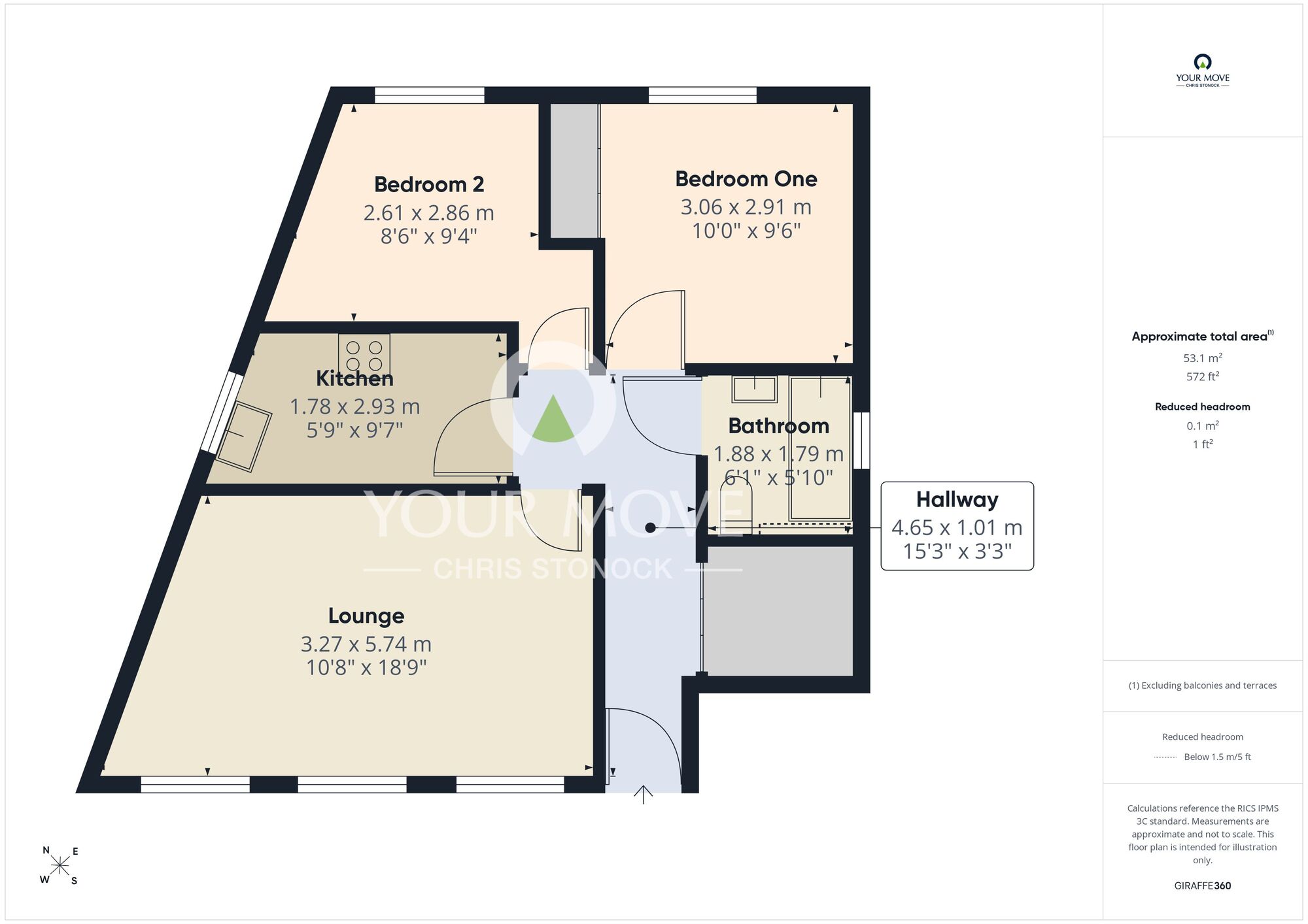 Floorplan of 2 bedroom Detached Flat for sale, Lovaine Avenue, Whitley Bay, Tyne and Wear, NE25
