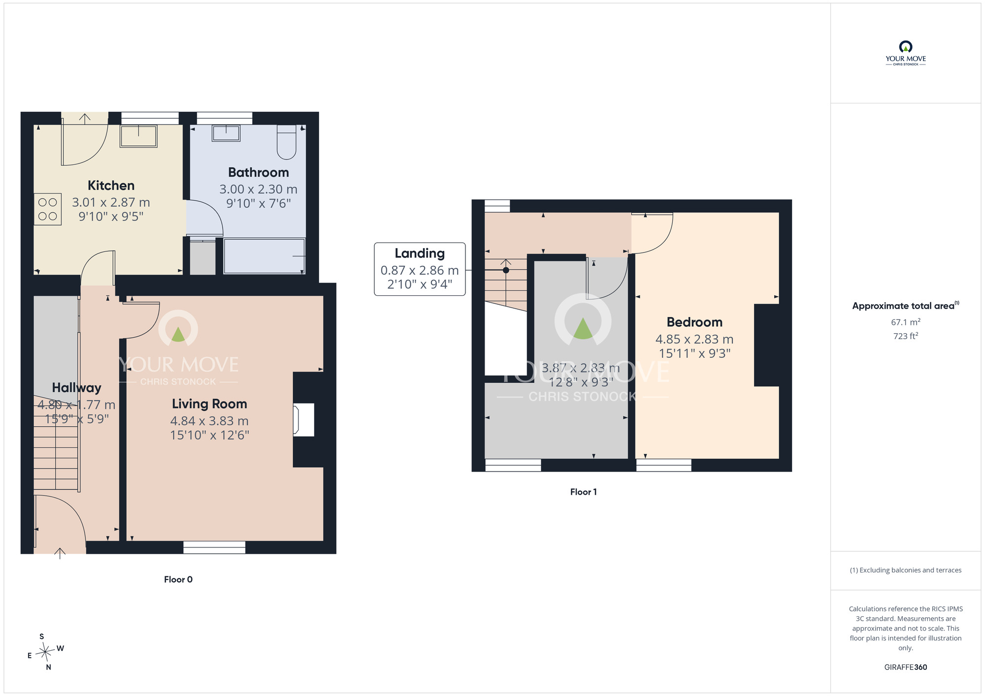 Floorplan of 2 bedroom Mid Terrace House for sale, Griffith Terrace, West Allotment, Tyne and Wear, NE27