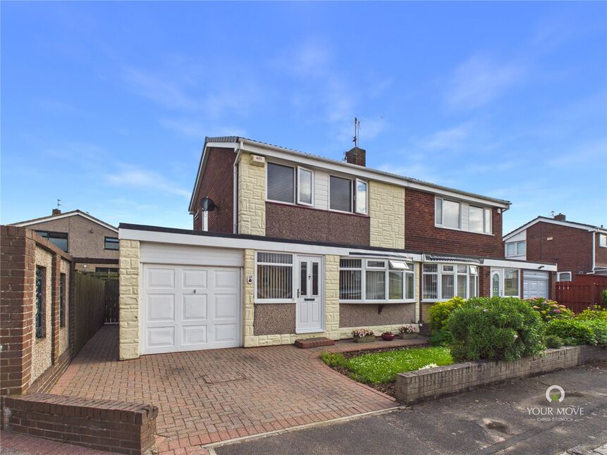 Main image of 3 bedroom Semi Detached House for sale, Hillcrest, Ashington, Northumberland, NE63