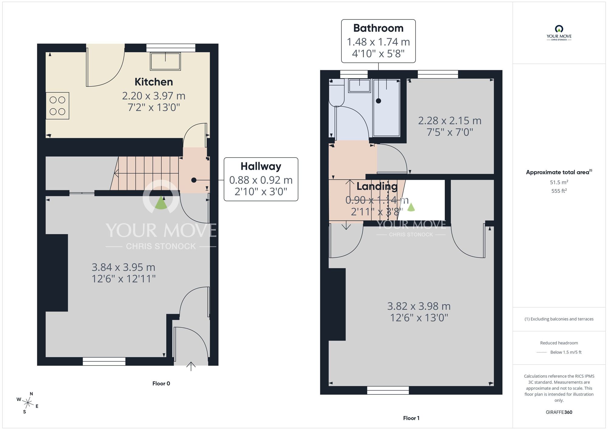Floorplan of 2 bedroom Mid Terrace House for sale, Gladstone Street, Blyth, Northumberland, NE24