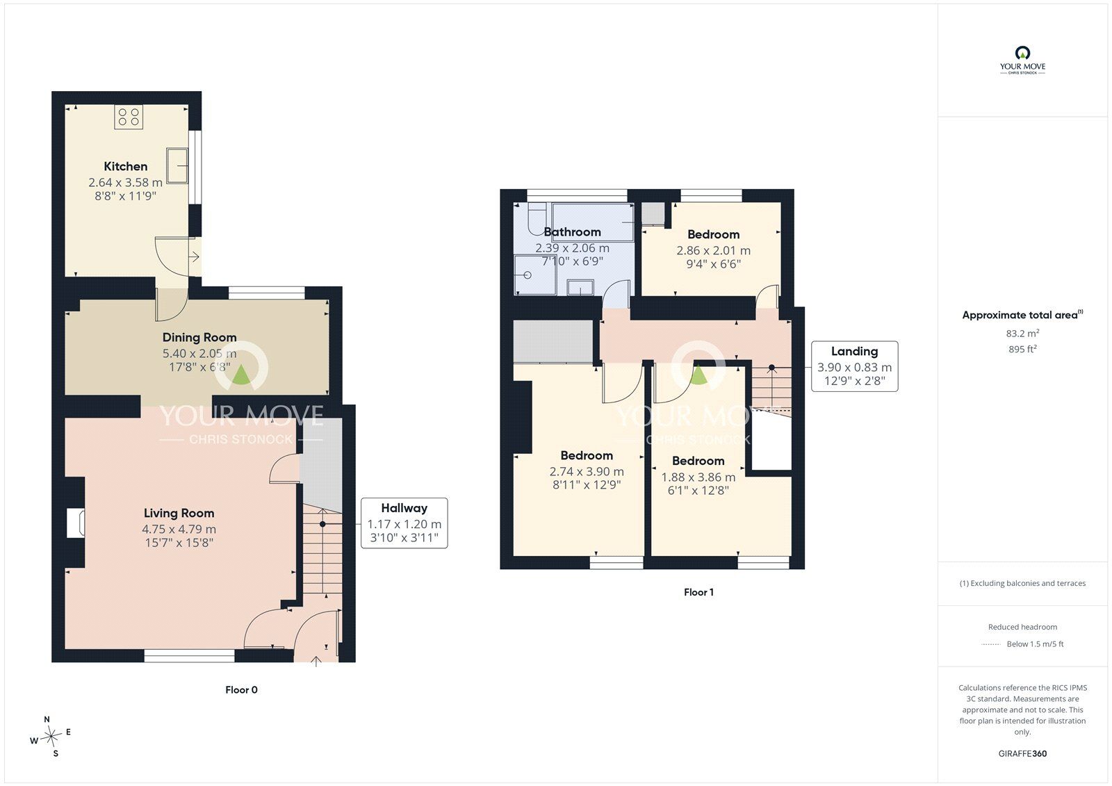 Floorplan of 3 bedroom Mid Terrace House for sale, Taylor Terrace, West Allotment, Tyne and Wear, NE27