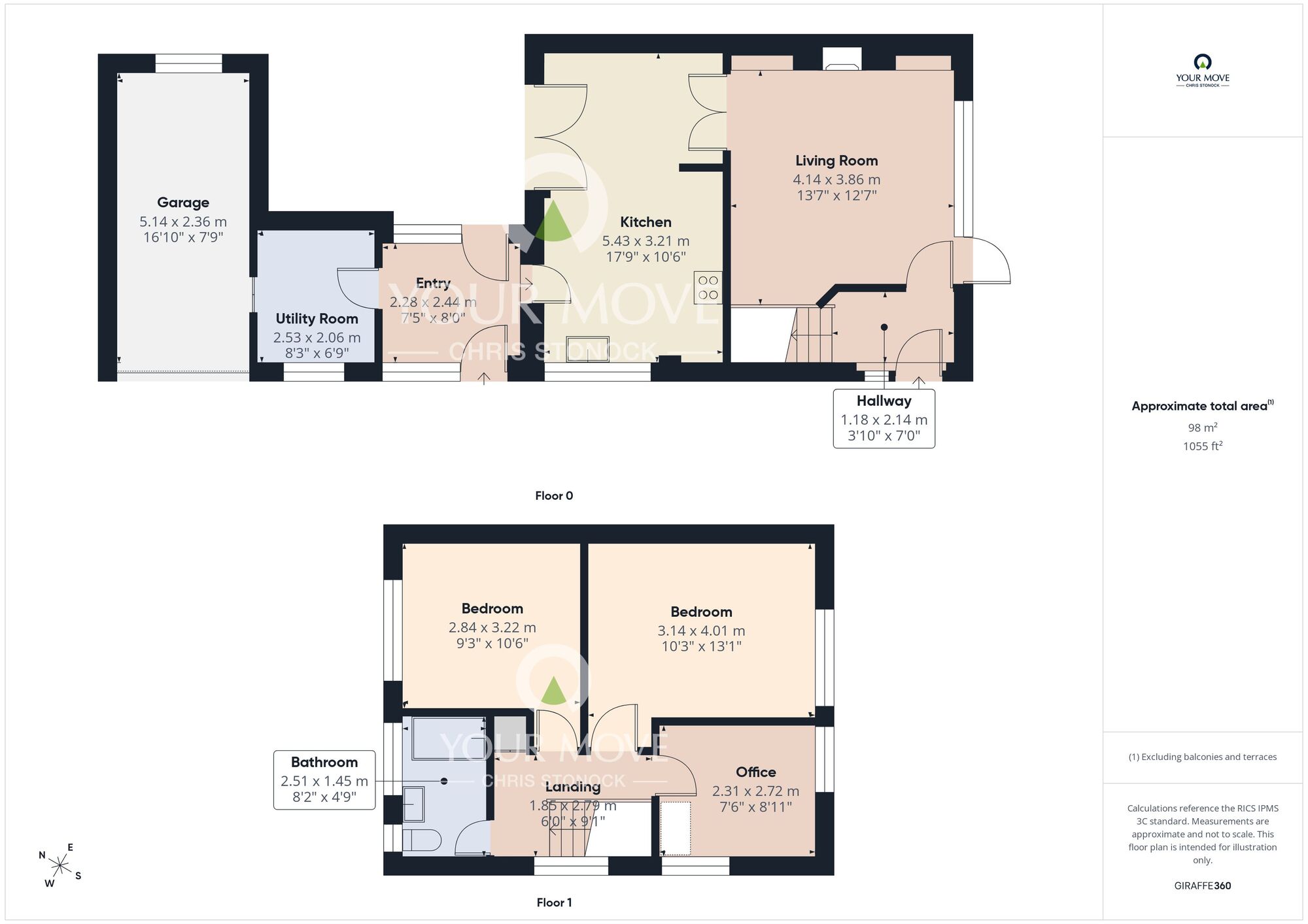 Floorplan of 3 bedroom Semi Detached House for sale, Allendale Crescent, Shiremoor, Tyne and Wear, NE27