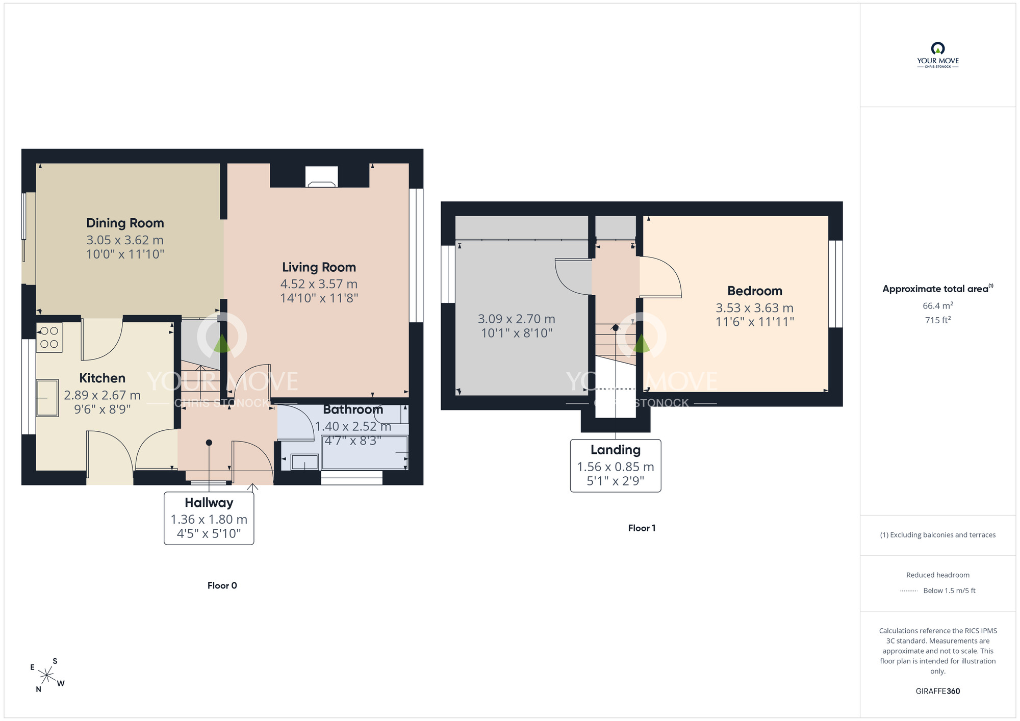 Floorplan of 2 bedroom Semi Detached House for sale, Chirton Hill Drive, North Shields, Tyne and Wear, NE29