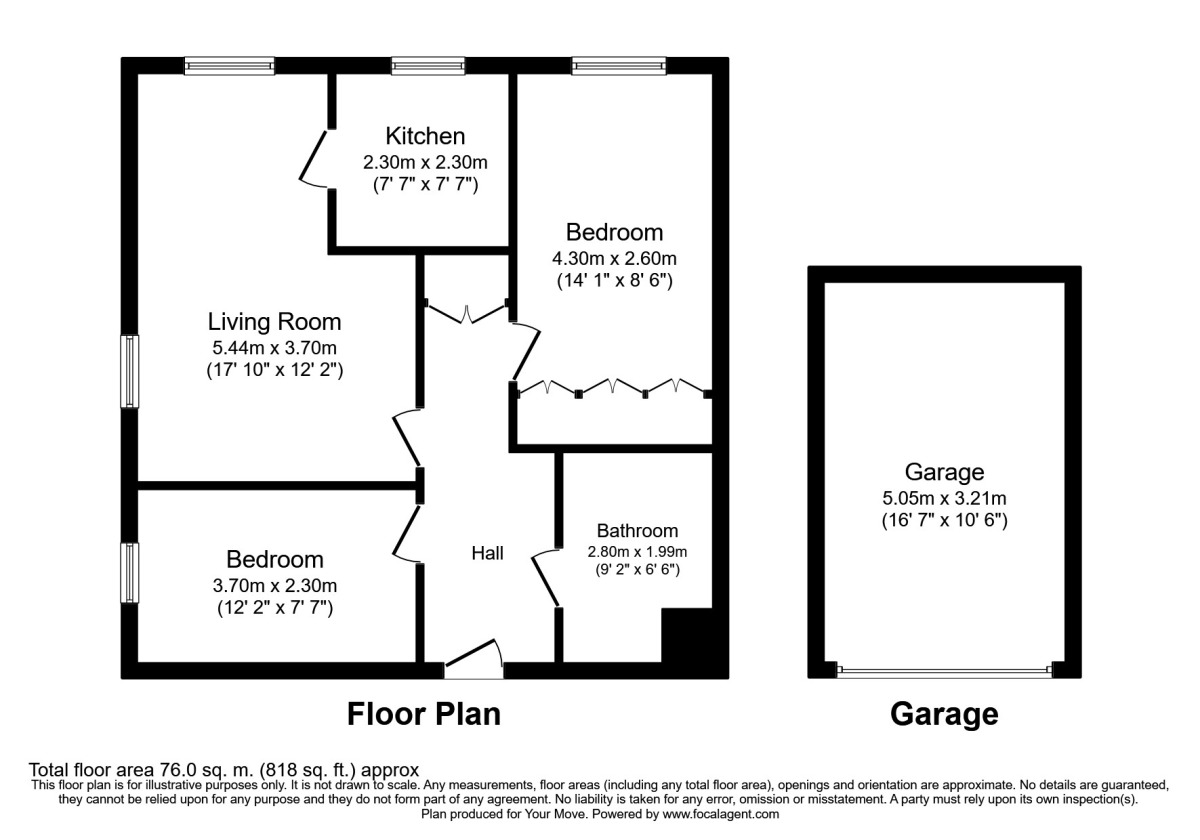 Floorplan of 2 bedroom  Flat for sale, Mansion Heights, Whickham Highway, NE11