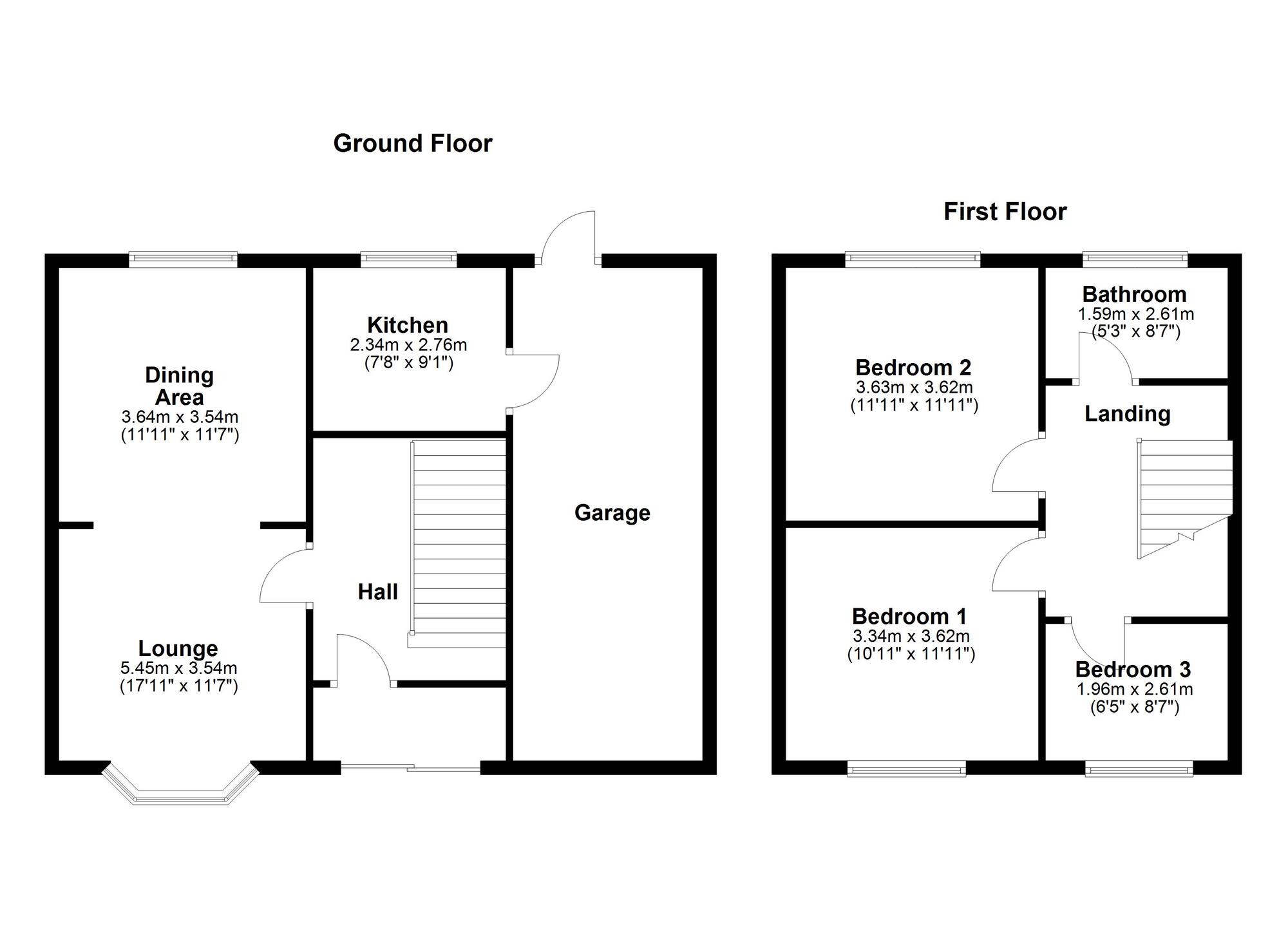 Floorplan of 3 bedroom Semi Detached House for sale, Thornton Crescent, Blaydon, NE21