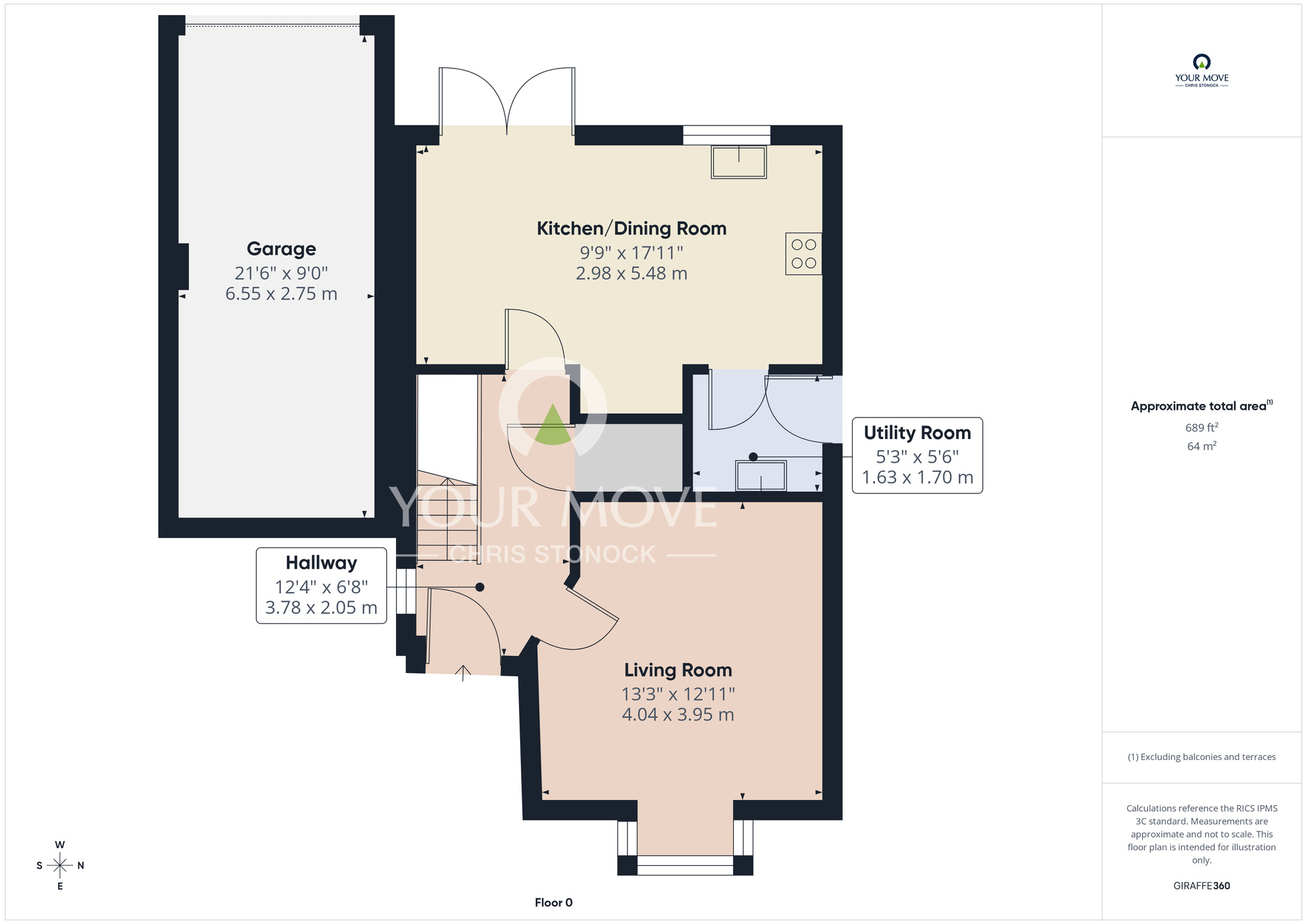 Floorplan of 4 bedroom Detached House for sale, Derwent Water Drive, Stella Riverside, Blaydon, NE21
