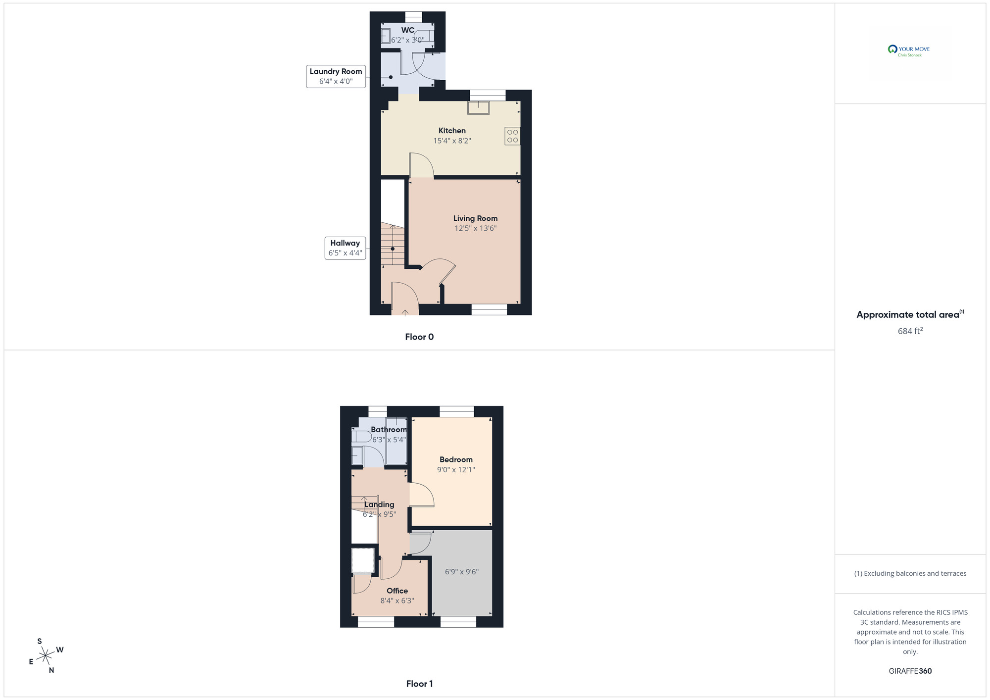 Floorplan of 3 bedroom Semi Detached House for sale, Bishops Park Road, Sunderland Road, Gateshead, NE8