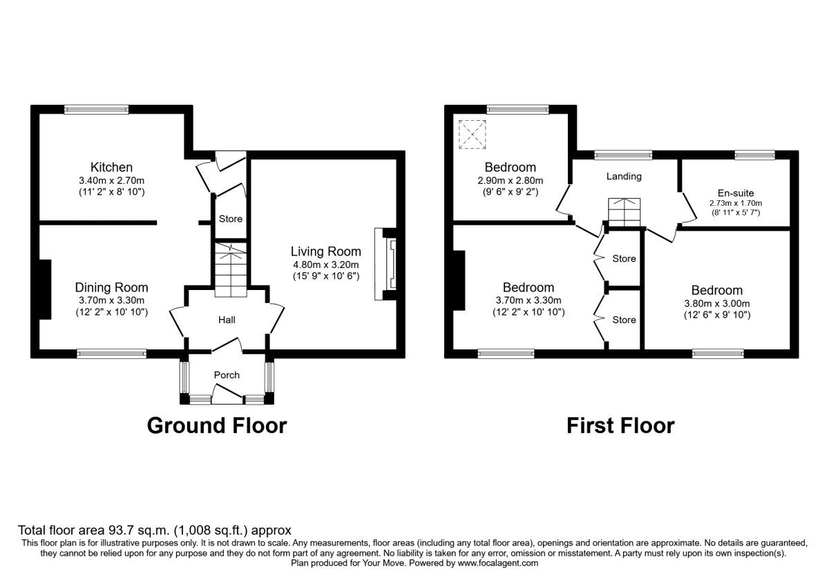 Floorplan of 3 bedroom Semi Detached House for sale, King George Avenue, Dunston, Gateshead, NE11