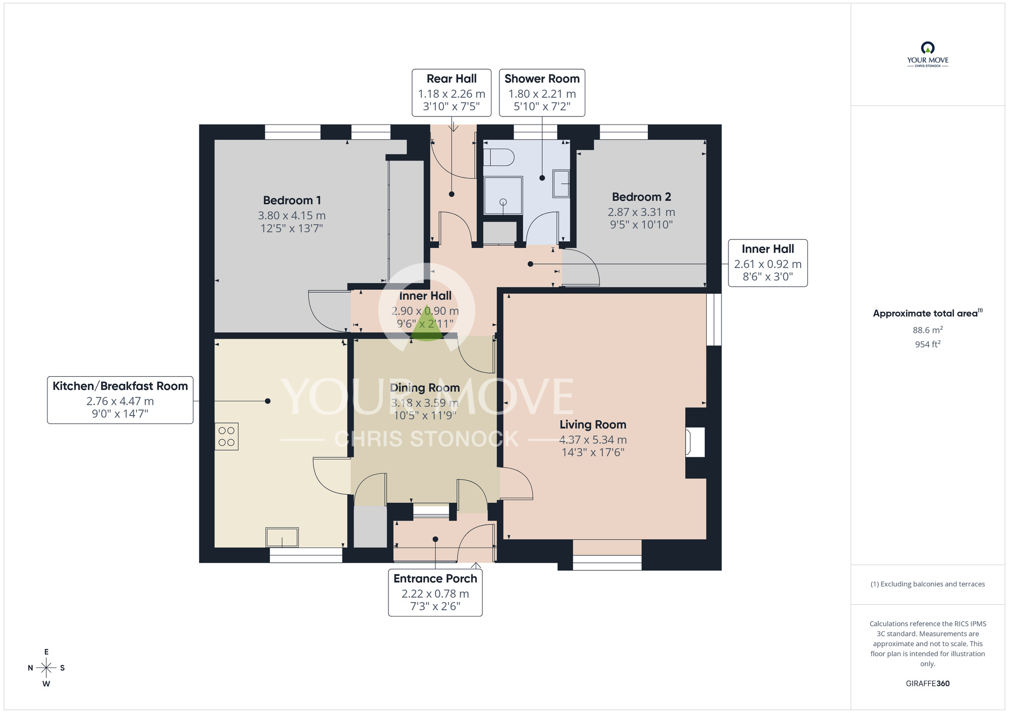 Floorplan of 2 bedroom End Terrace Property for sale, Snook Hill Farm, Scotland Head, Tyne and Wear, NE21