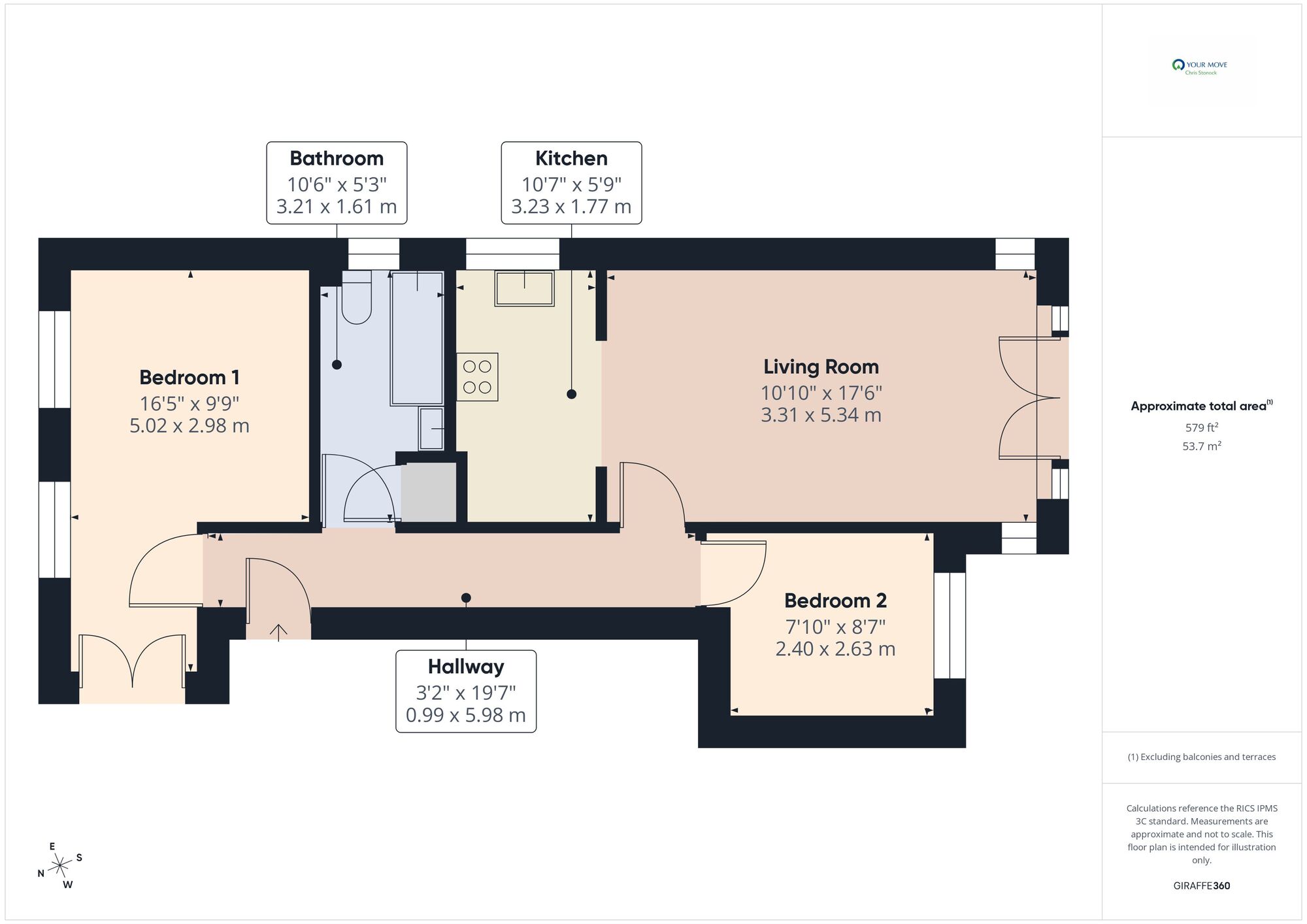 Floorplan of 2 bedroom Flat for sale, Bittern Close, Dunston, Gateshead, NE11