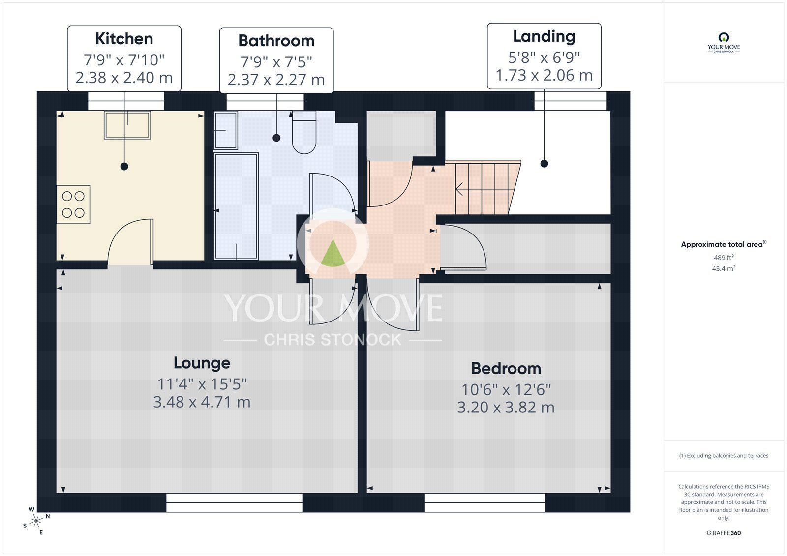 Floorplan of 1 bedroom Flat to rent, East Lea, Blaydon, NE21