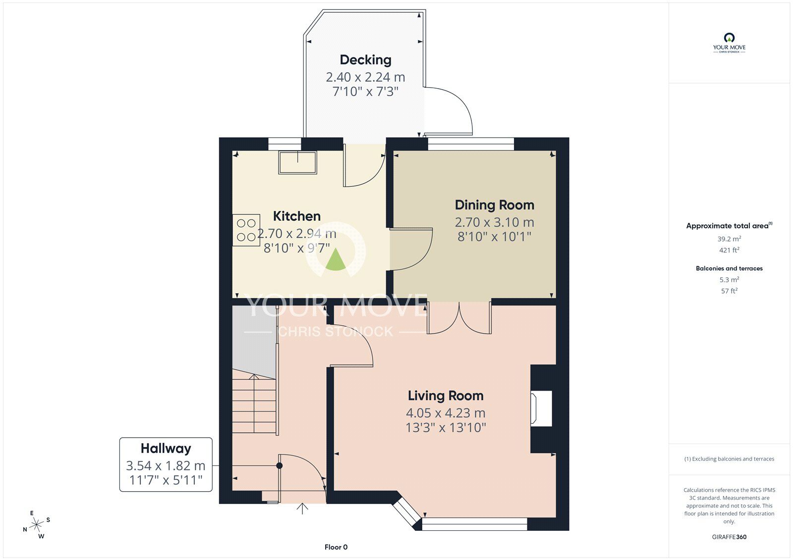 Floorplan of 3 bedroom Semi Detached House for sale, Duckpool Lane, Whickham, NE16
