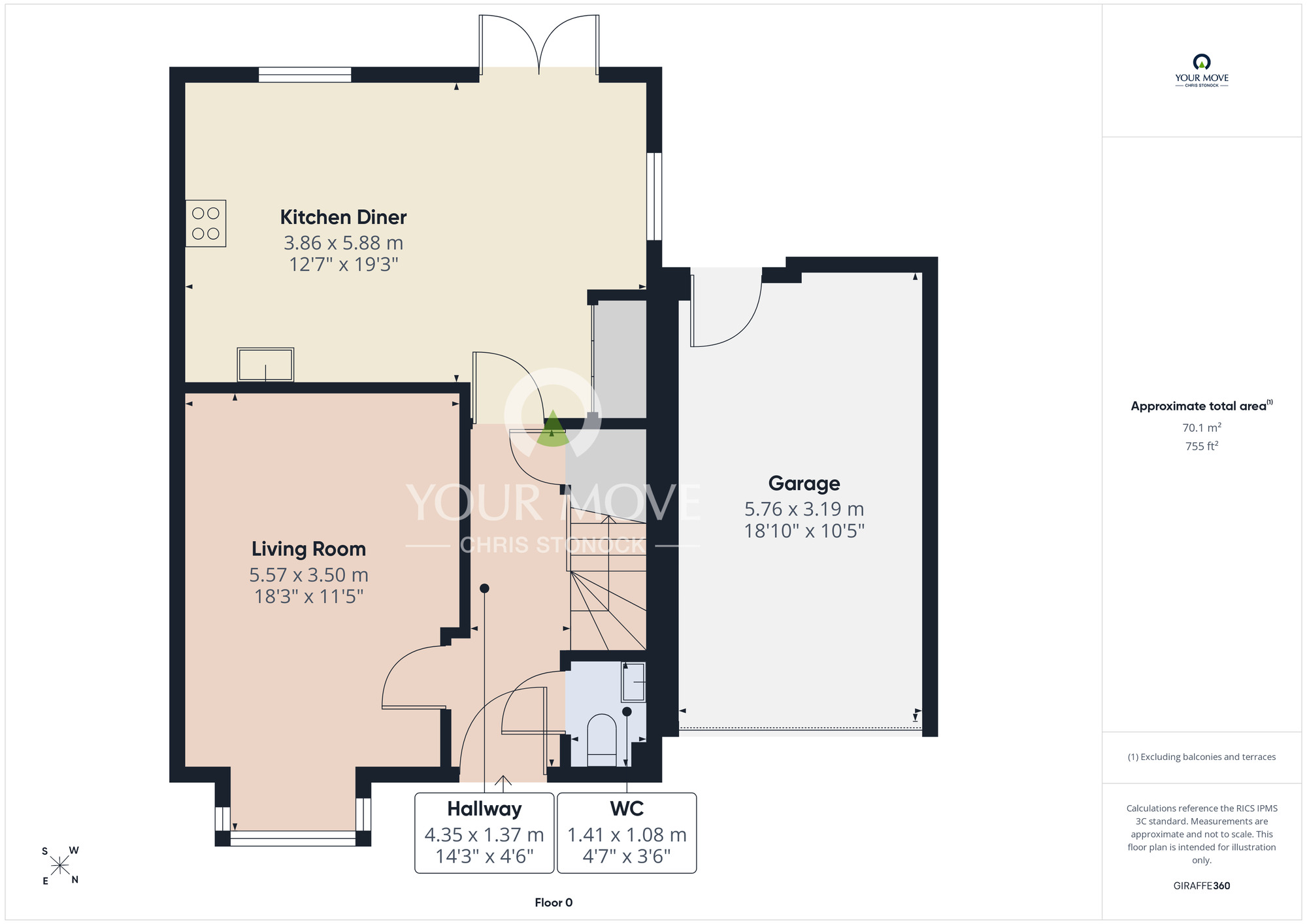 Floorplan of 4 bedroom Detached House for sale, Cromwell Ford Way, Stella, Ryton, NE21