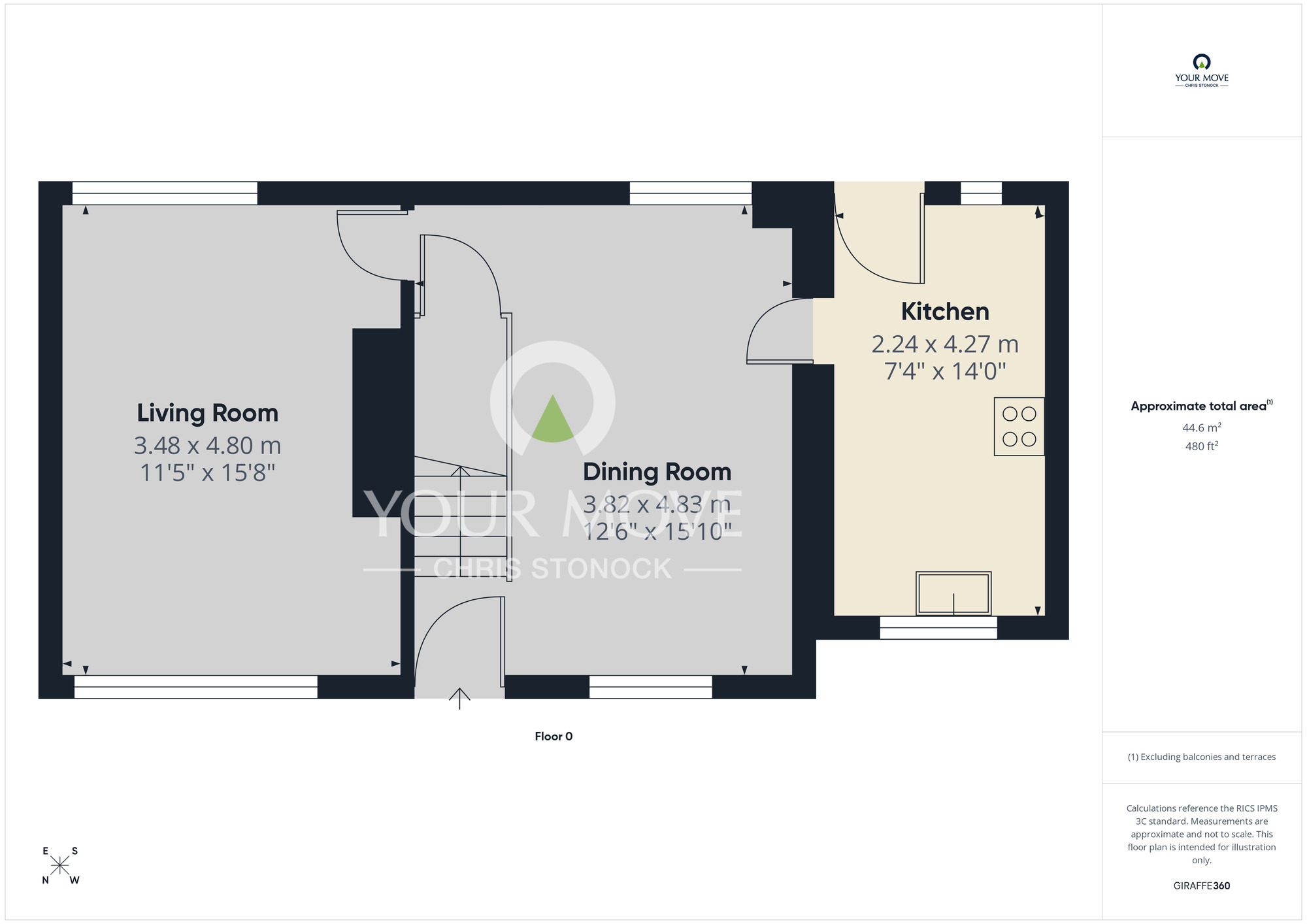 Floorplan of 2 bedroom Semi Detached House for sale, Longridge, Blaydon, NE21