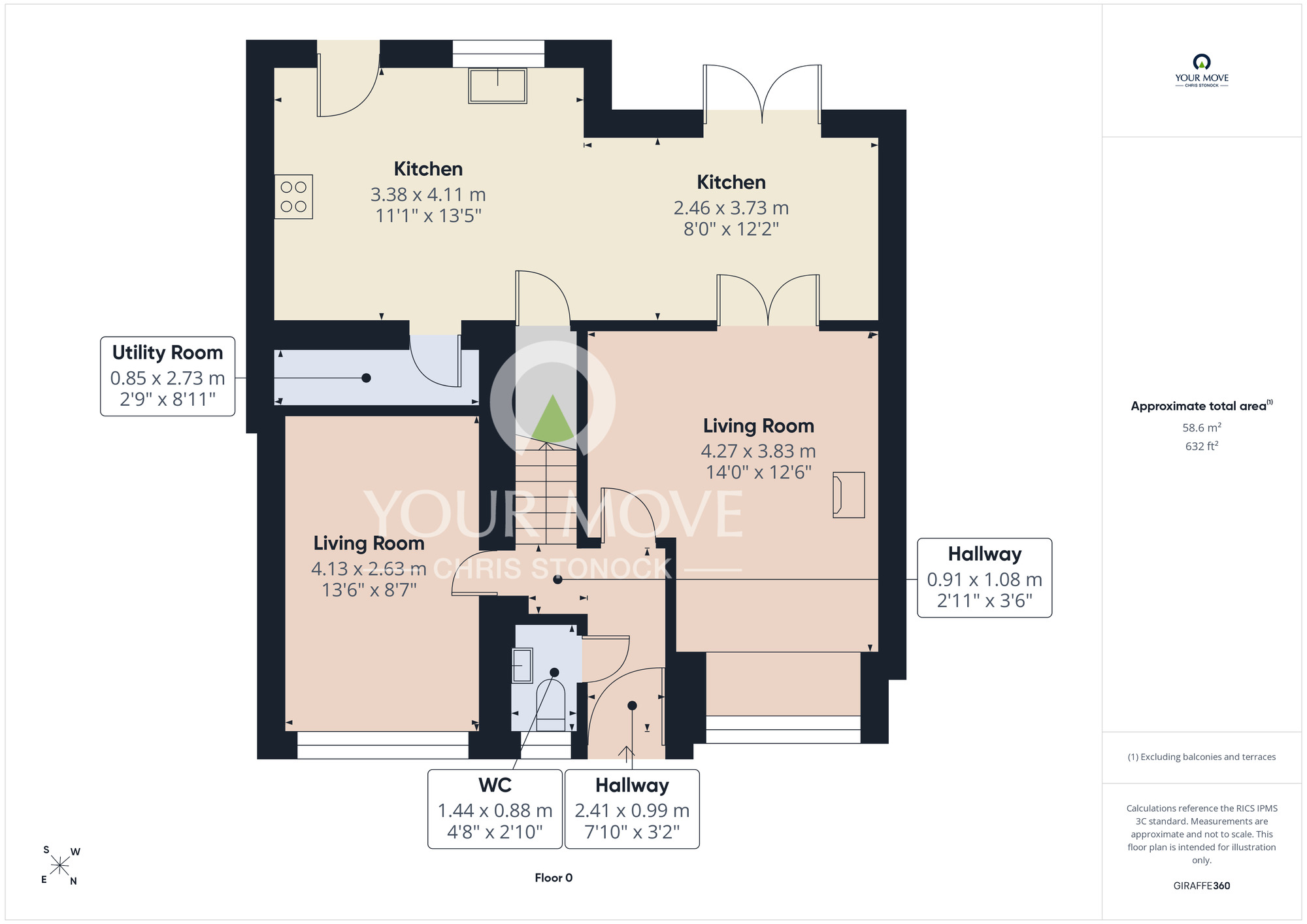 Floorplan of 4 bedroom Detached House for sale, Hanover Drive, Winlaton, NE21