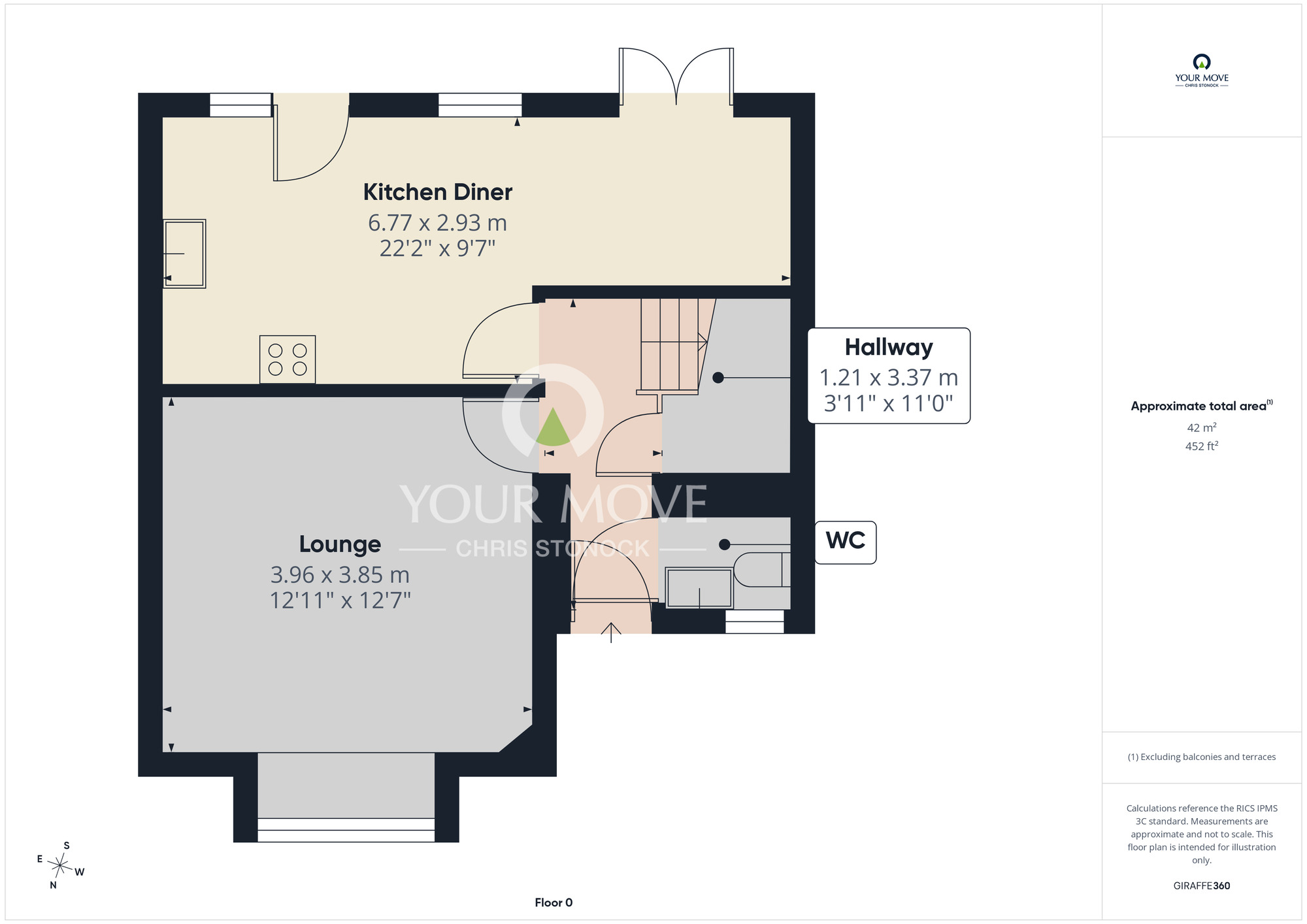 Floorplan of 3 bedroom Detached House for sale, Robinsons Drive, Blaydon, NE21