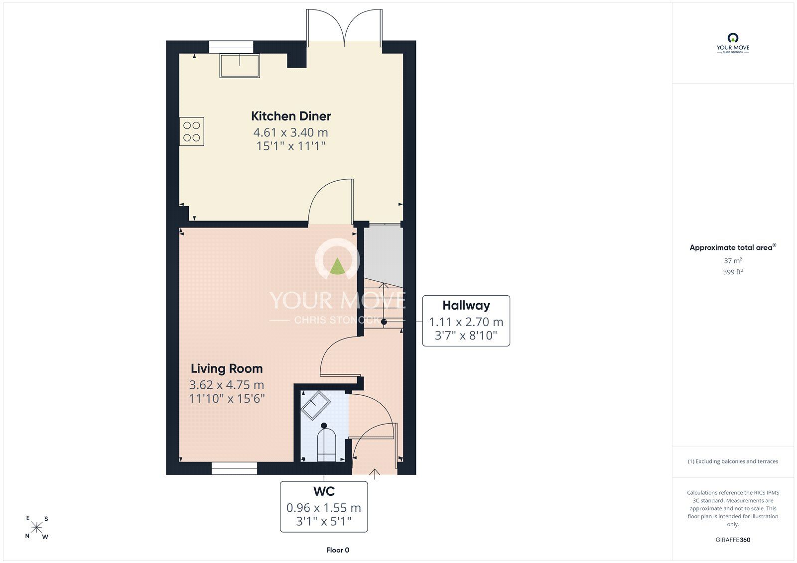 Floorplan of 3 bedroom Semi Detached House for sale, Addison View, Blaydon-on-Tyne, Tyne and Wear, NE21