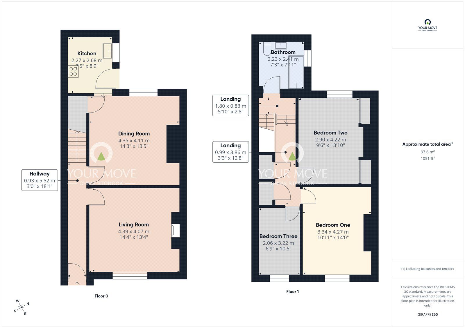 Floorplan of 3 bedroom Mid Terrace House for sale, Polmaise Street, Blaydon-on-Tyne, Tyne and Wear, NE21