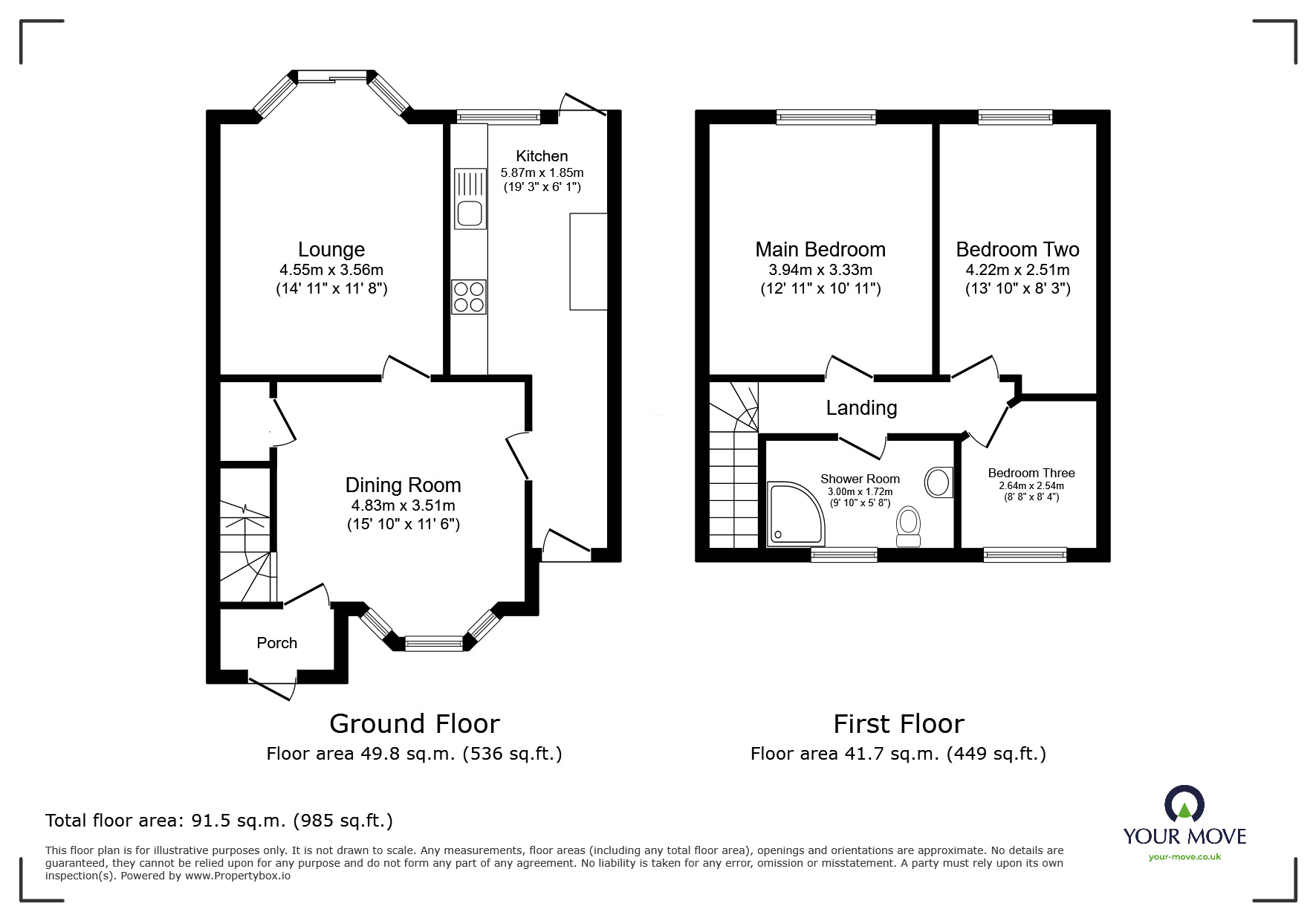 Floorplan of 3 bedroom Mid Terrace House to rent, Stephenson Avenue, Walsall, West Midlands, WS2