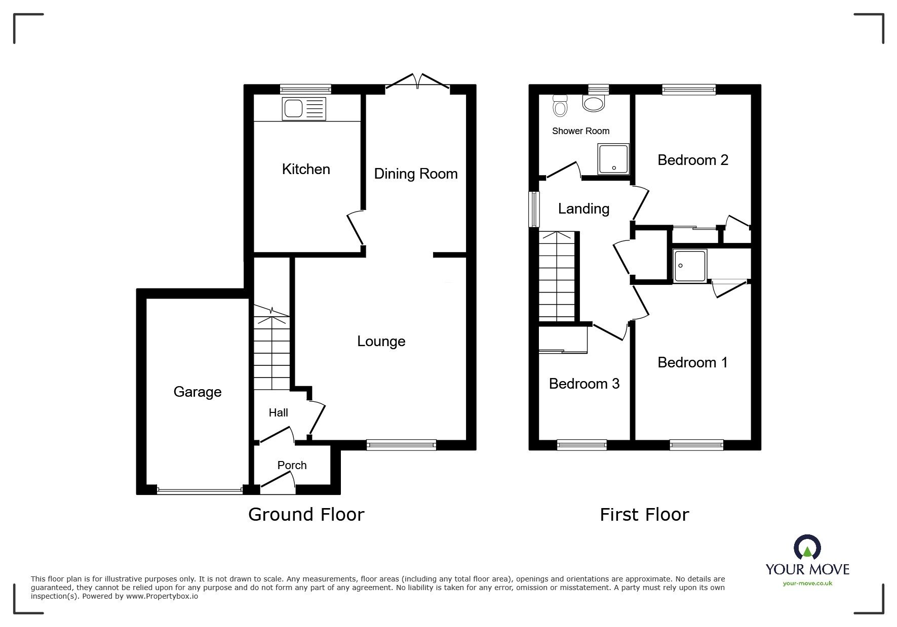 Floorplan of 3 bedroom Detached House to rent, Ferndown Gardens, Wolverhampton, West Midlands, WV11