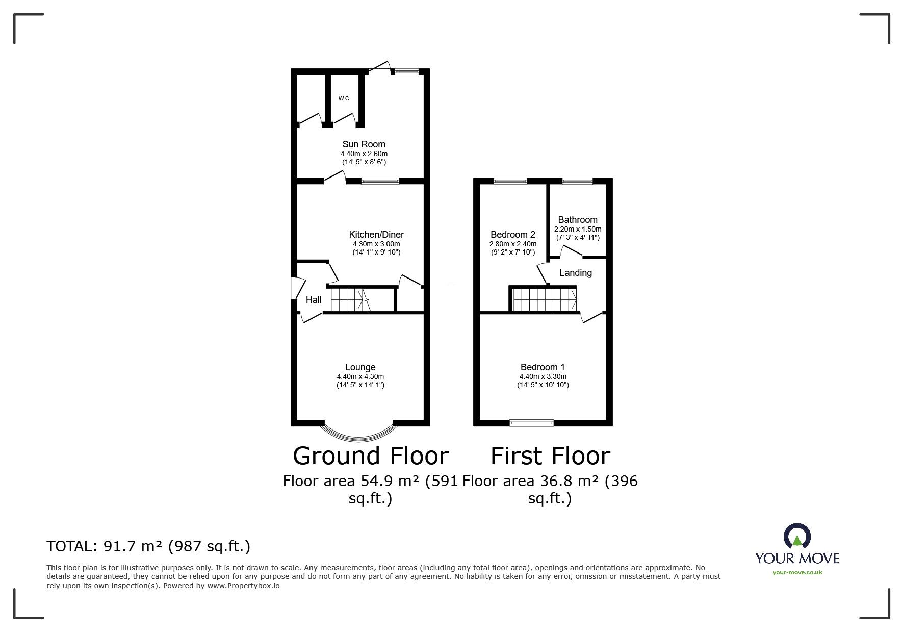 Floorplan of 2 bedroom Semi Detached House for sale, Victoria Road, Wednesfield, West Midlands, WV11