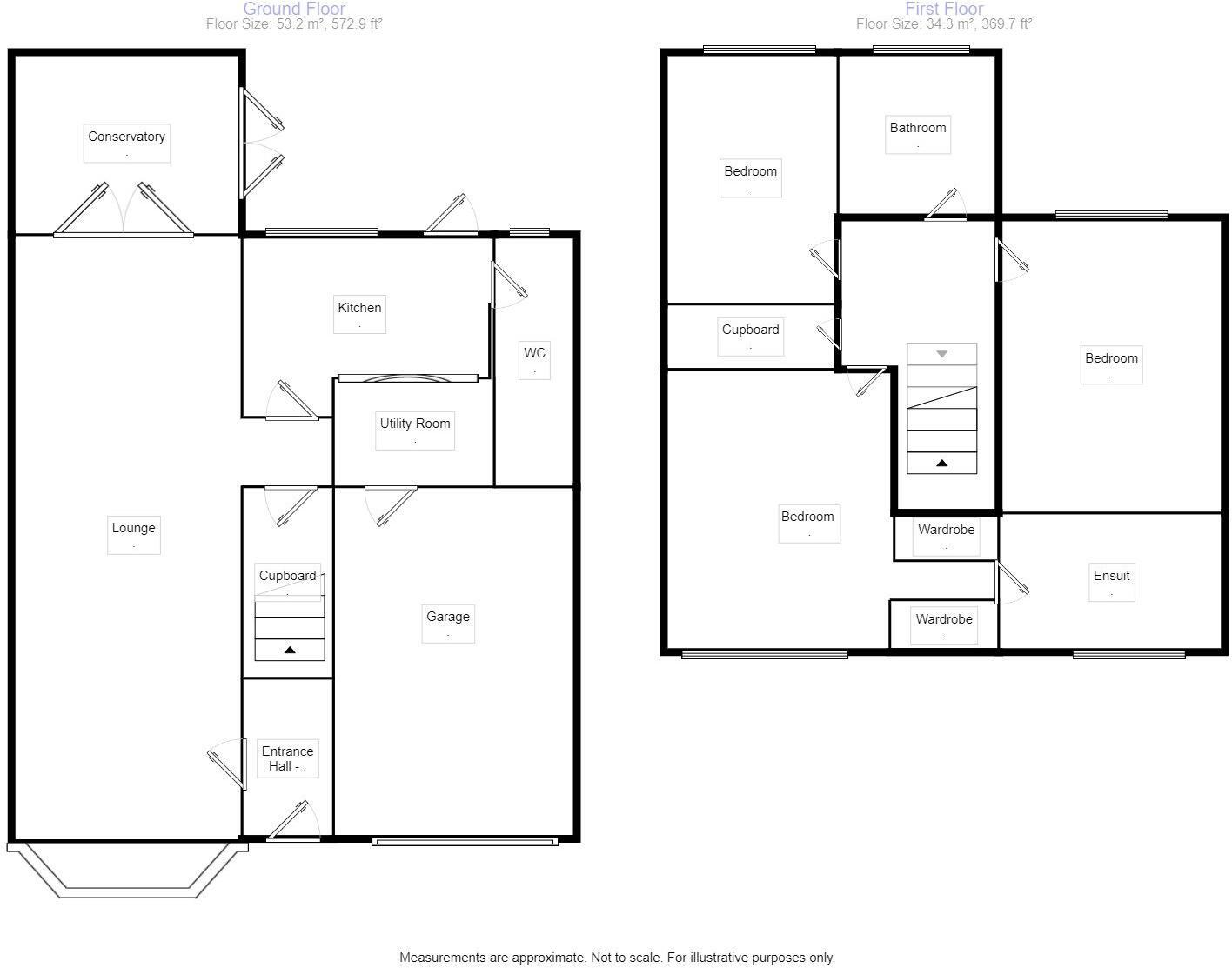 Floorplan of 3 bedroom Mid Terrace House for sale, Silverton Way, Wolverhampton, West Midlands, WV11
